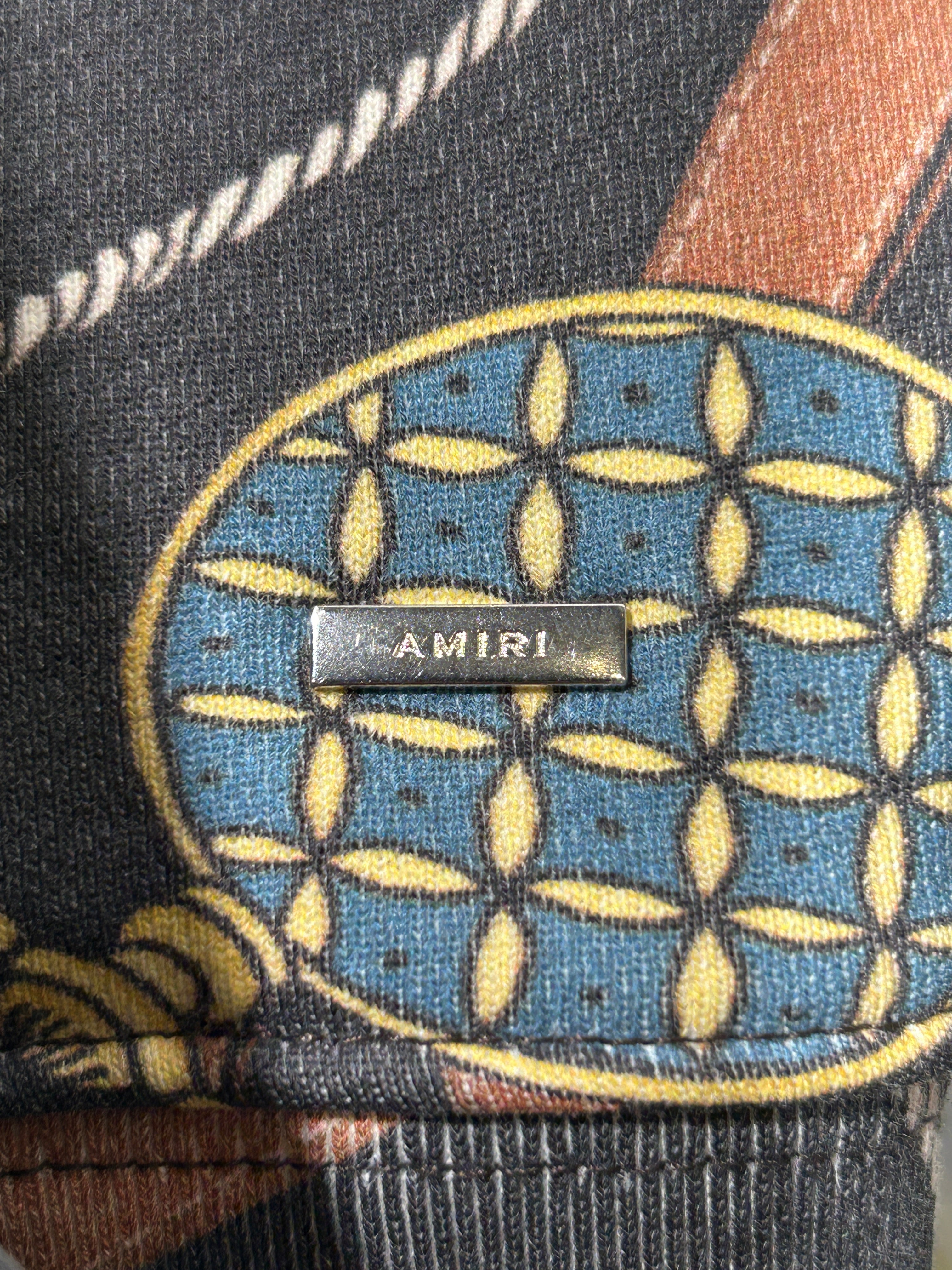 AMIRI/Hoodie/XL/All Over Print/Cotton/GRY/TASSELS view 5