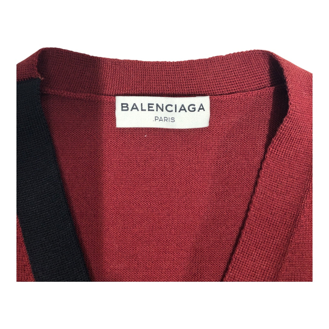 BALENCIAGA/Sweater/M/Wool/RED/Long Length/ view 3