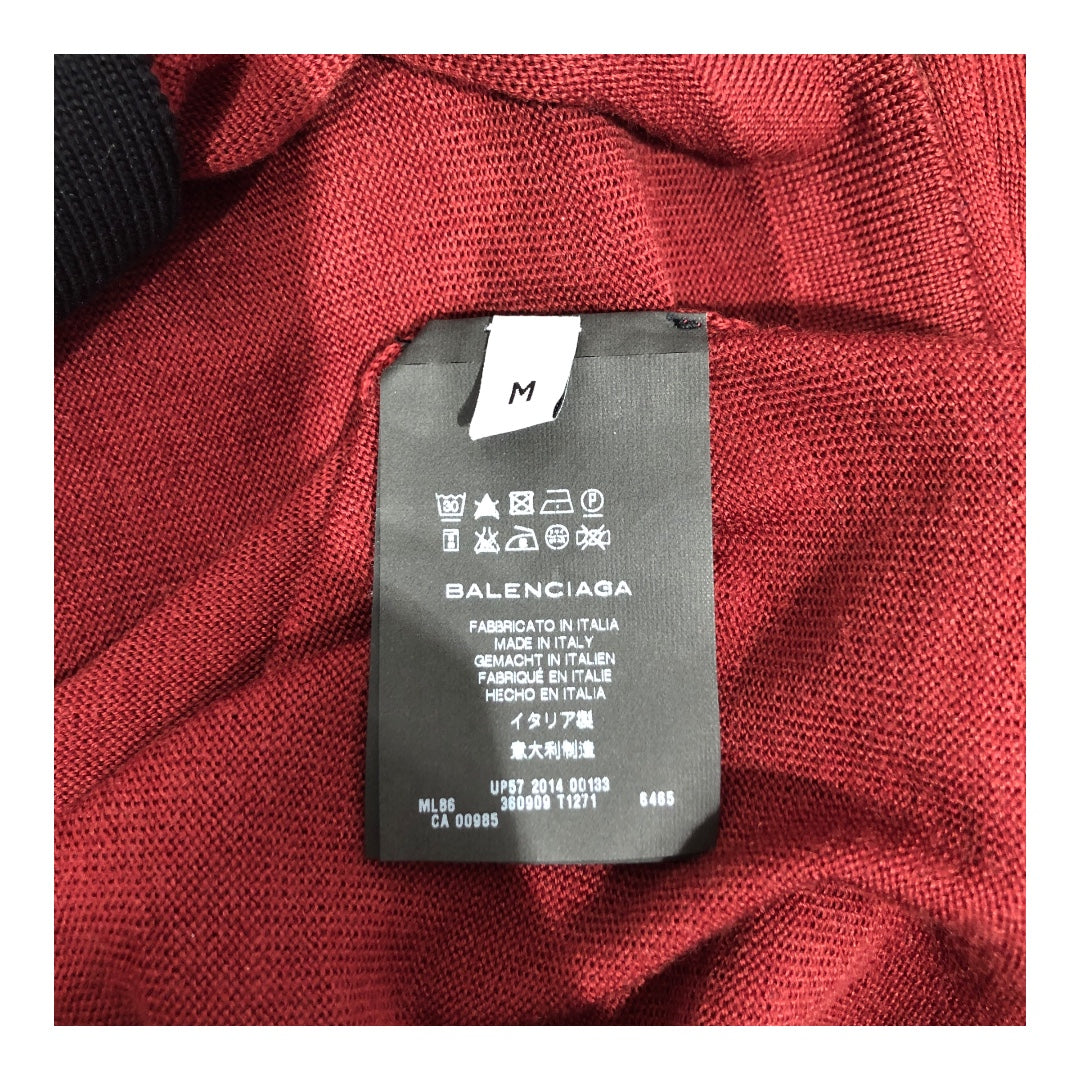 BALENCIAGA/Sweater/M/Wool/RED/Long Length/ view 4