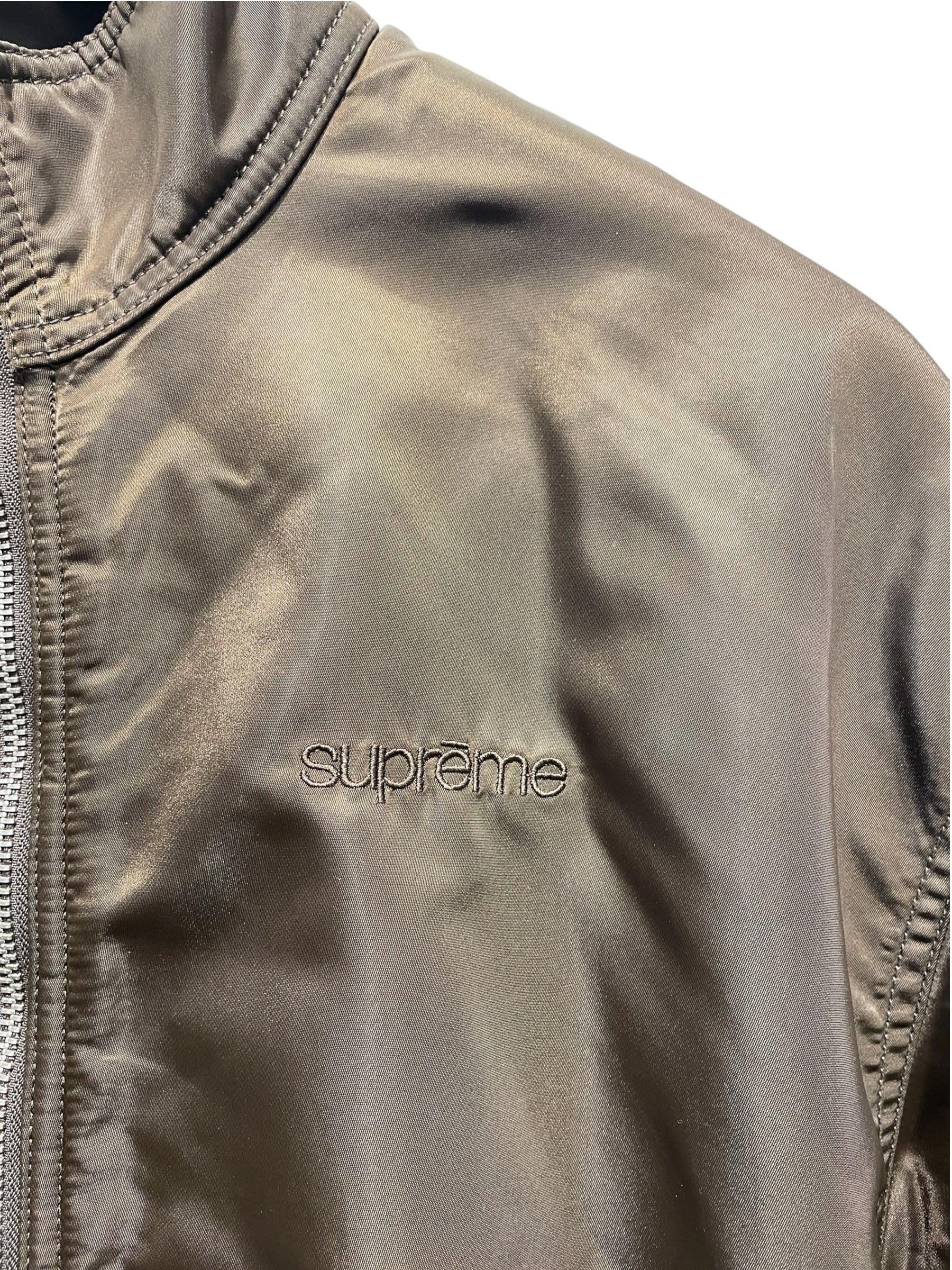 Supreme/Jacket/L/BRW/Stand Collar Nylon Jacket view 3