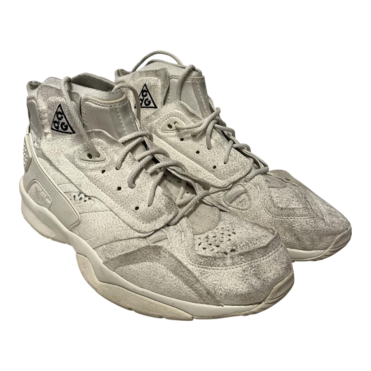 NIKE ACG/COMME des GARCONS HOMME PLUS/Hi-Sneakers/US 12/WHT/AIR MOWABB view 1