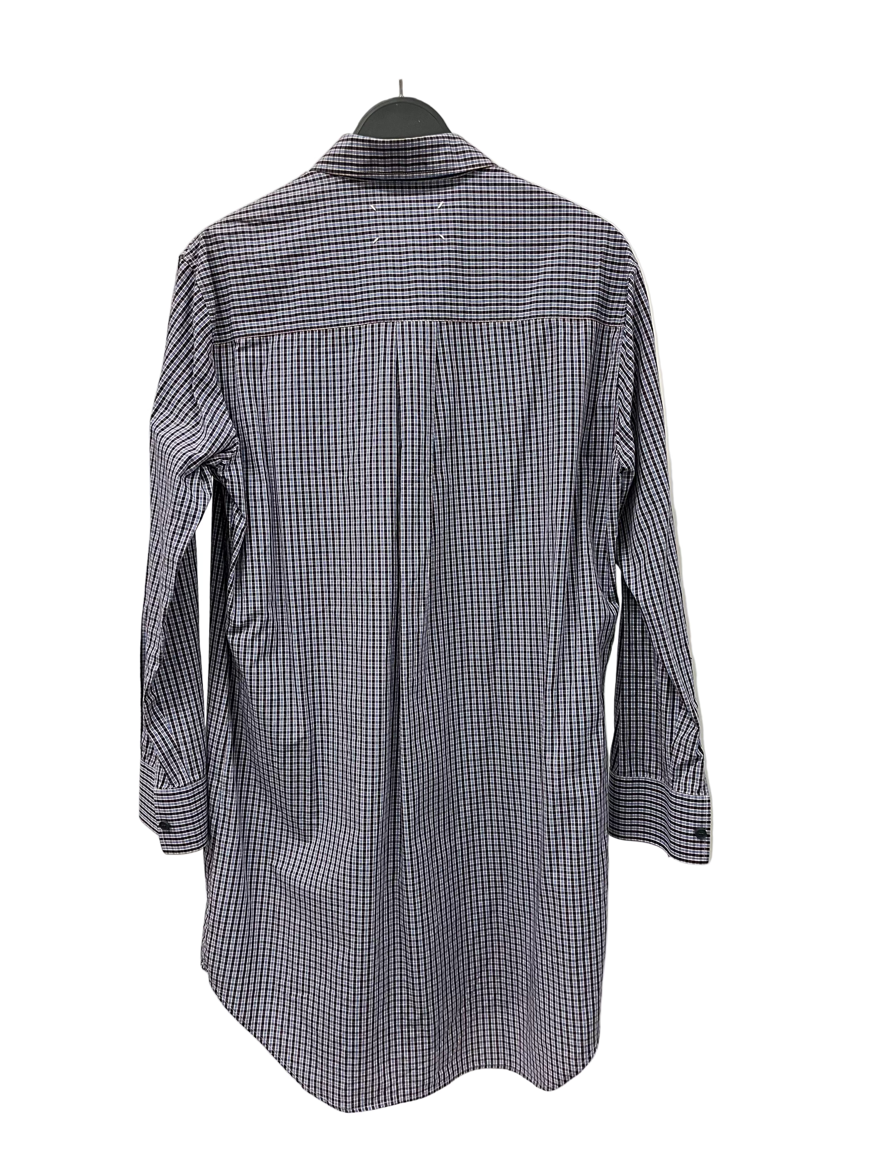 Maison Margiela/LS Shirt/38/Cotton/PPL/Open Coller/Plaid/ARTISANAL PLAID SHIRT view 2