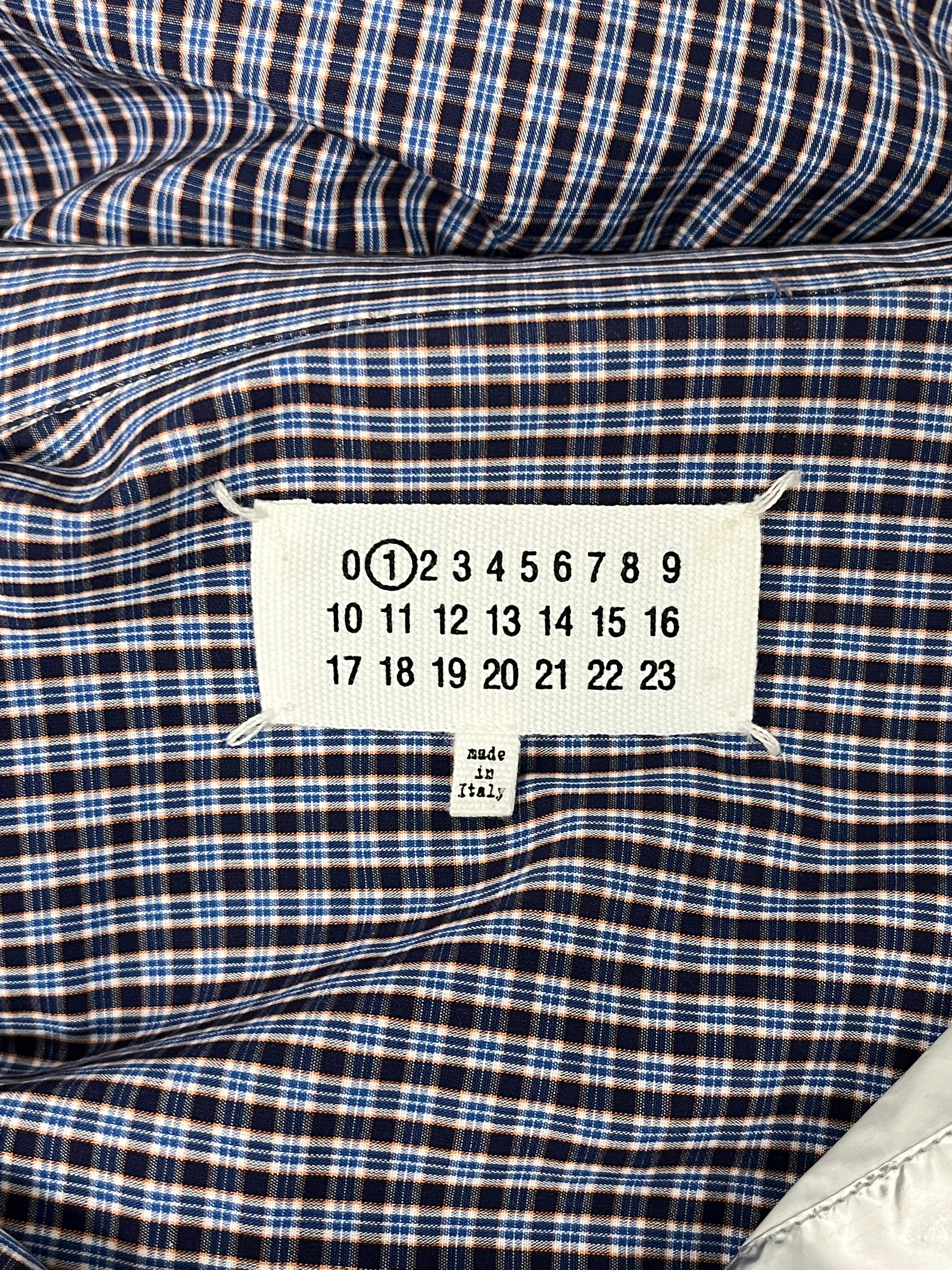 Maison Margiela/LS Shirt/38/Cotton/PPL/Open Coller/Plaid/ARTISANAL PLAID SHIRT view 3