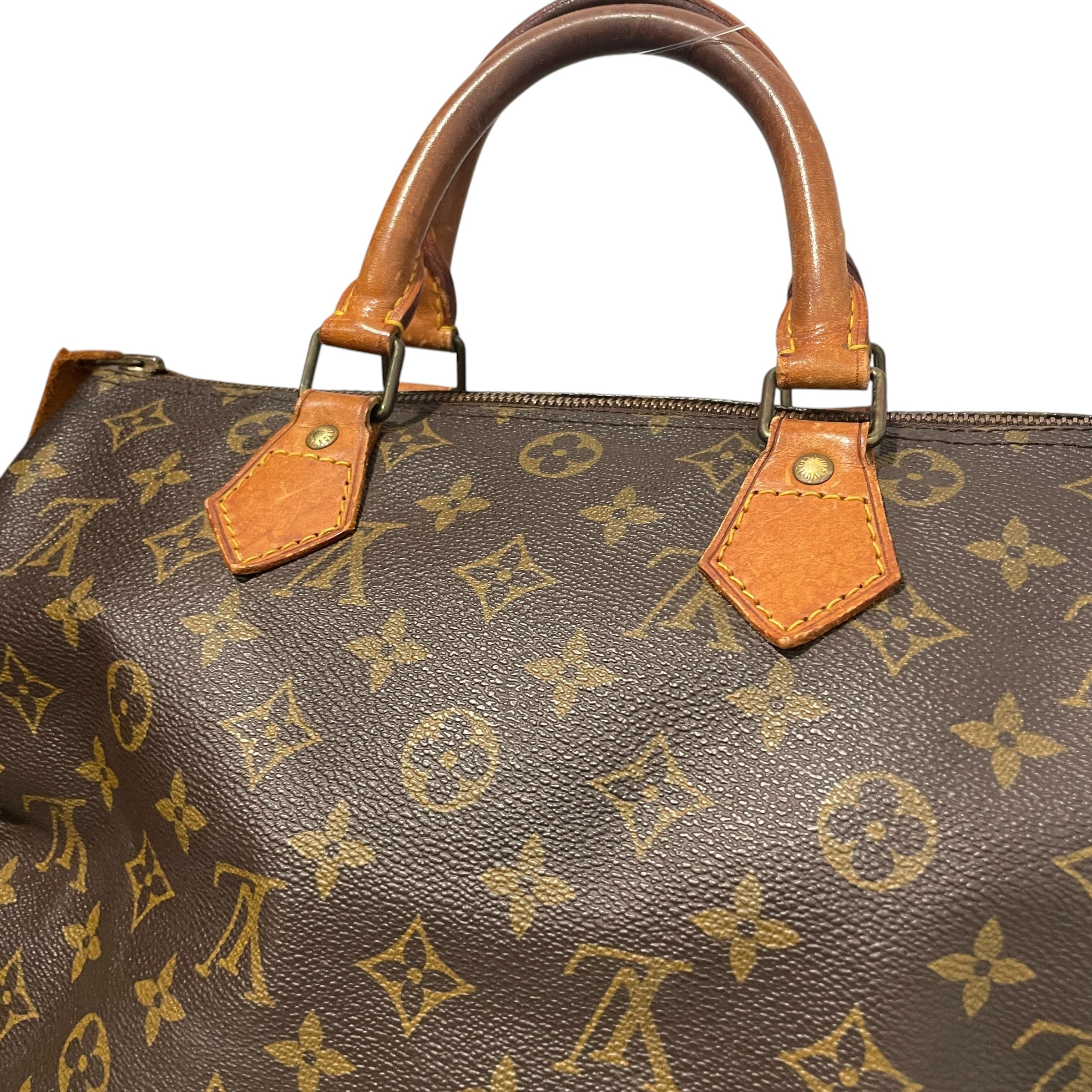 LOUIS VUITTON/Bag/Monogram/Leather/BRW/Speedy 30 mongram view 4