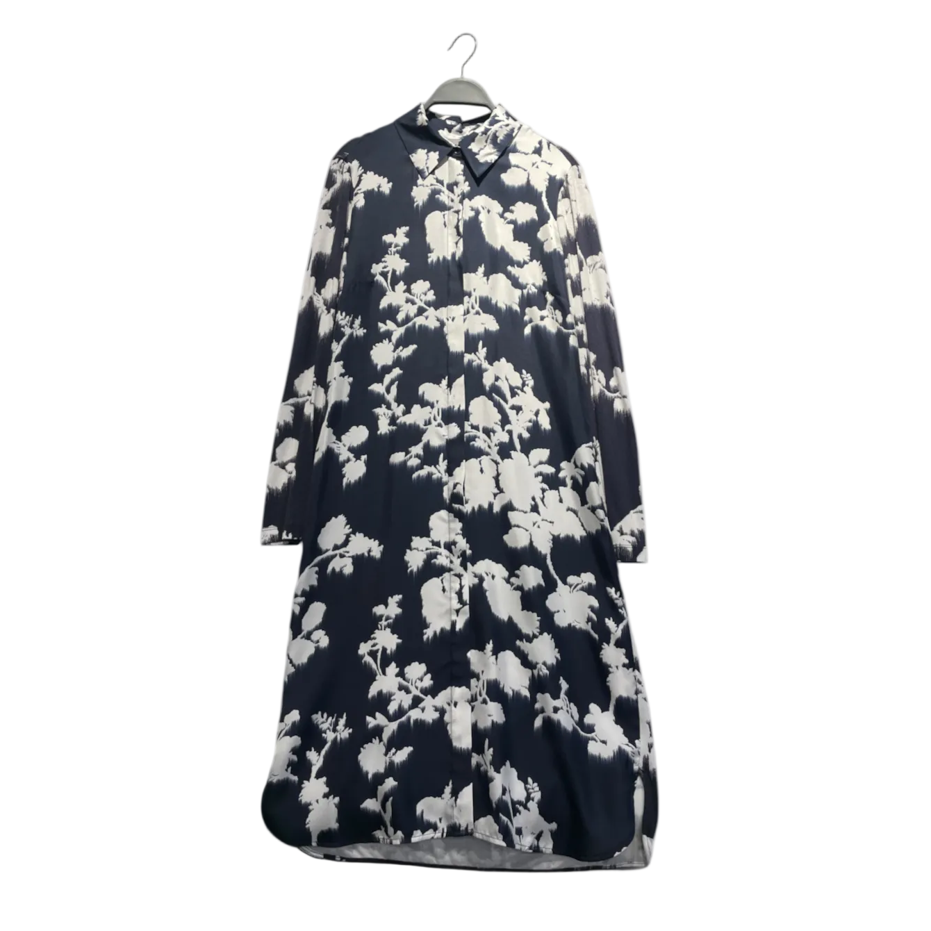 MAX MARA/LS Dress/M/Floral Pattern/Silk/BLU/Nolana Silk Dress view 1