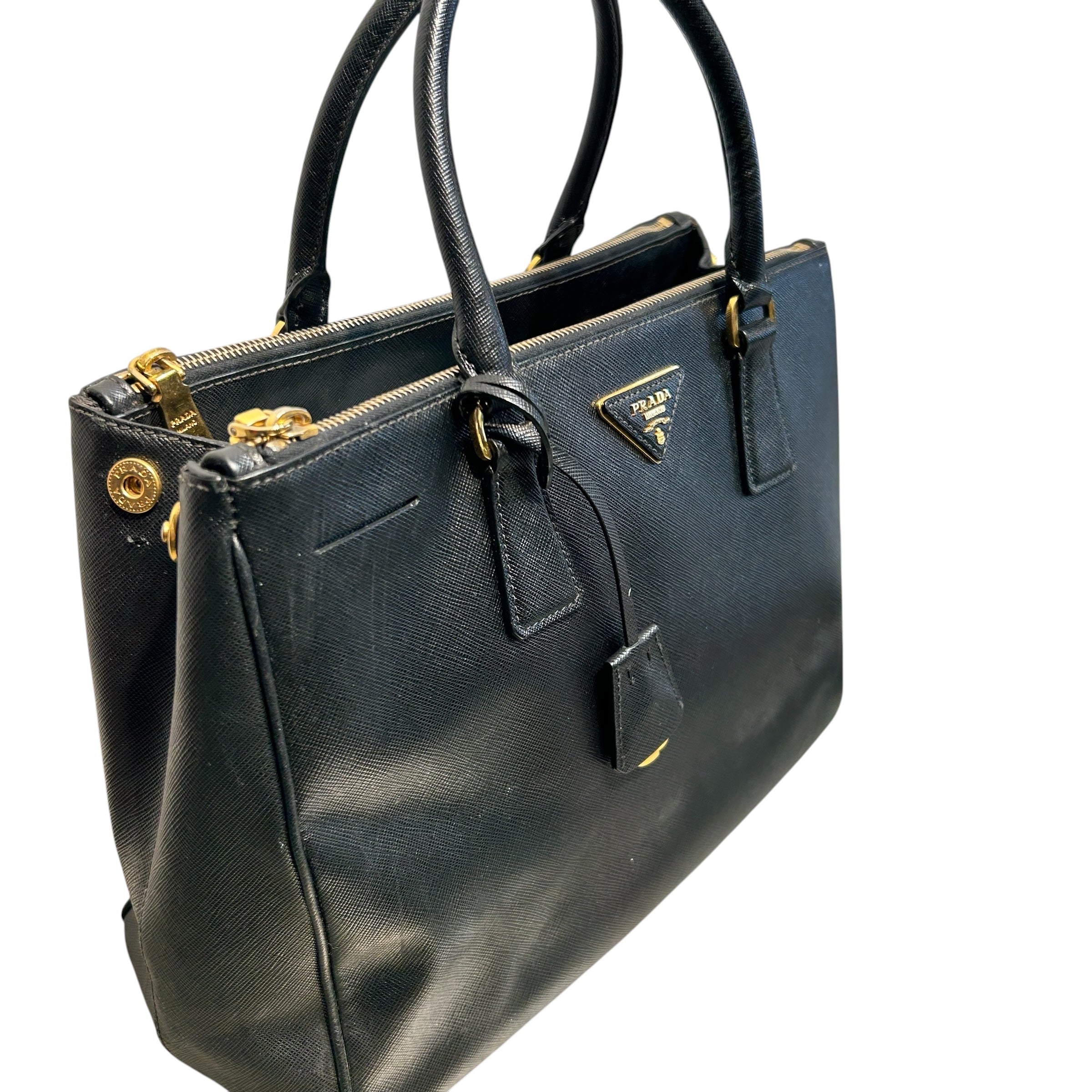 PRADA/Tote Bag/Leather/BLK/GALLERIA view 6