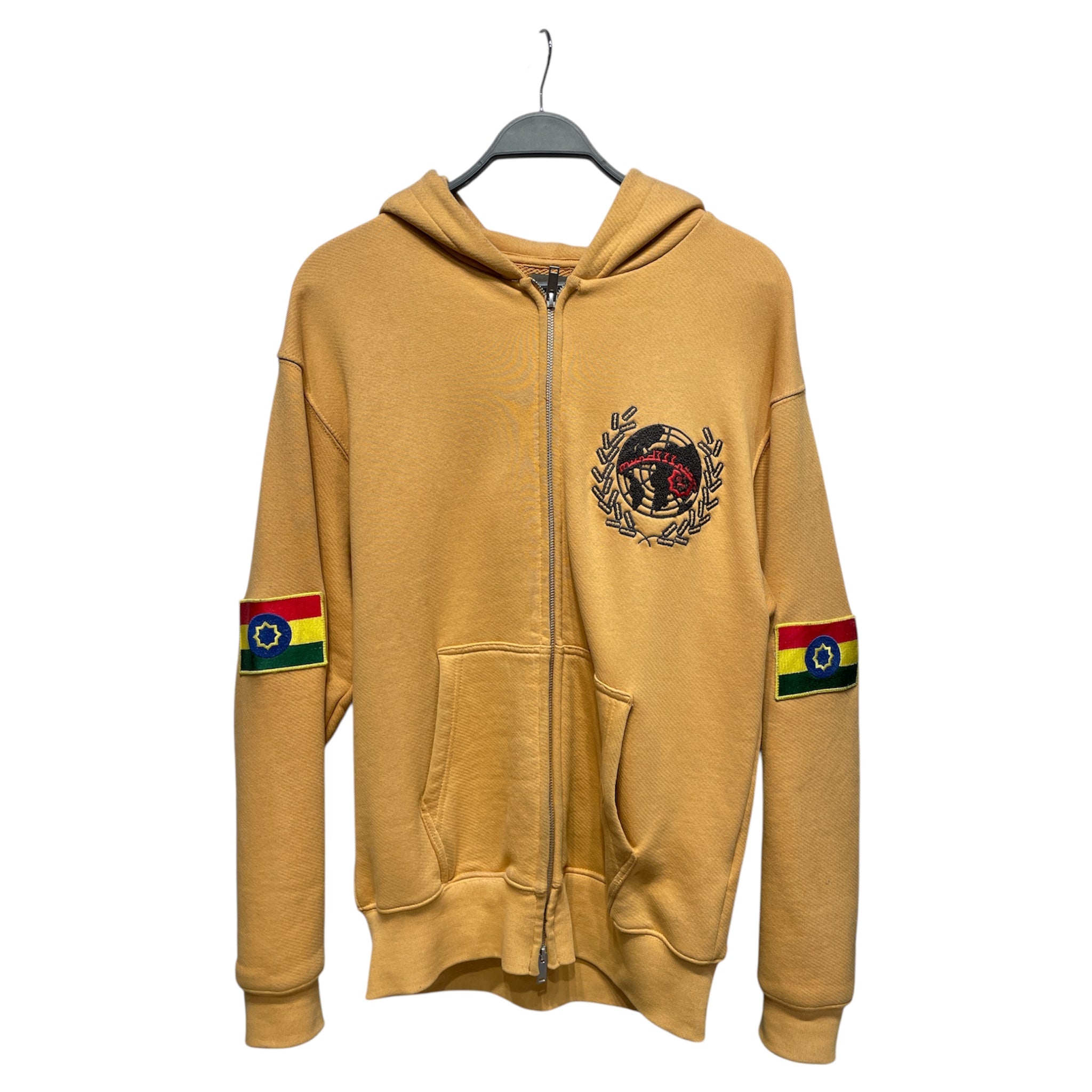 MURD333R.FM/Zip Up Hoodie/S/Cotton/BEG/PEACEMAKER FLAG view 1
