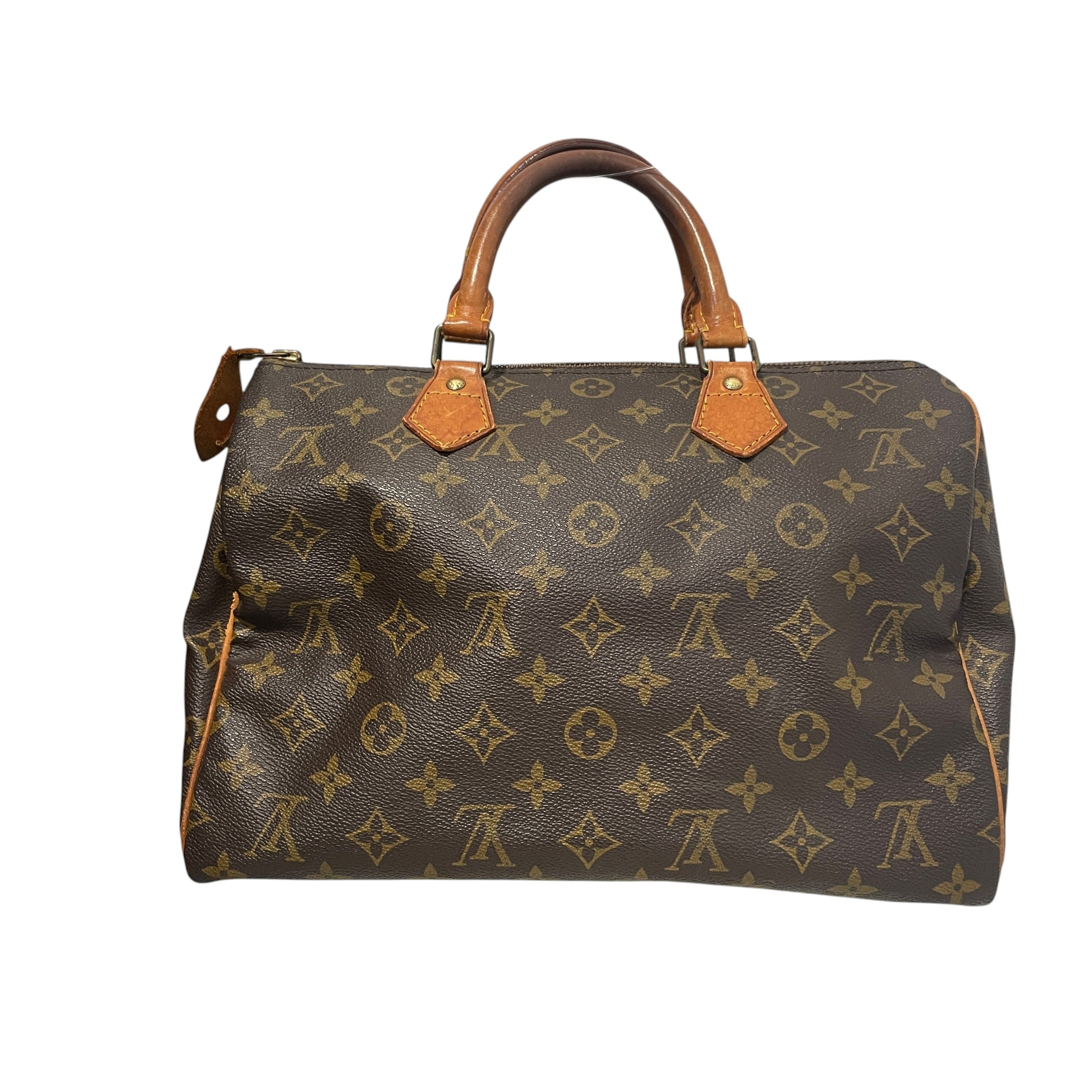 LOUIS VUITTON/Bag/Monogram/Leather/BRW/Speedy 30 mongram view 2