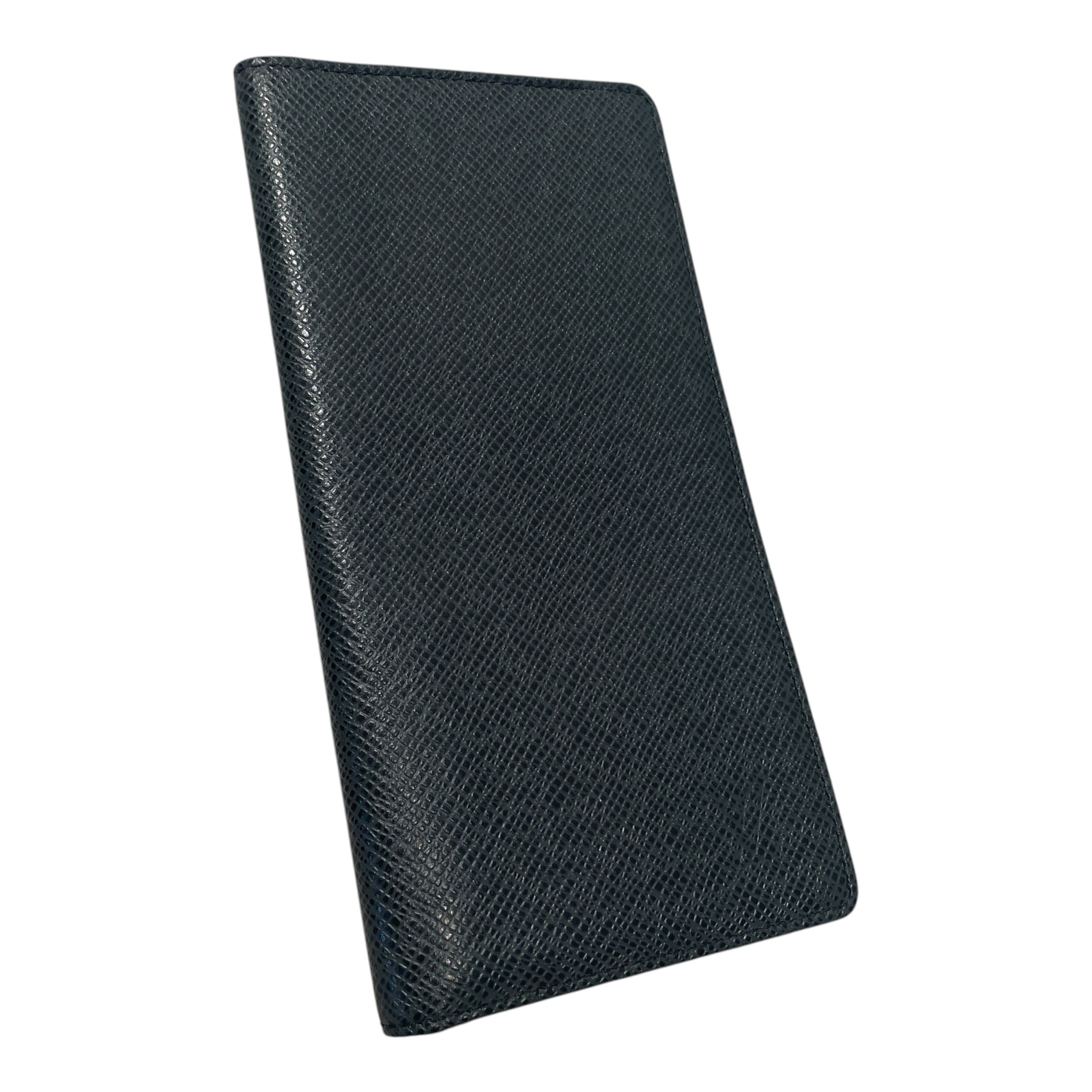 LOUIS VUITTON/Long Wallet/Leather/BLK/M's/Taiga Leather Vertical Wallet view 1