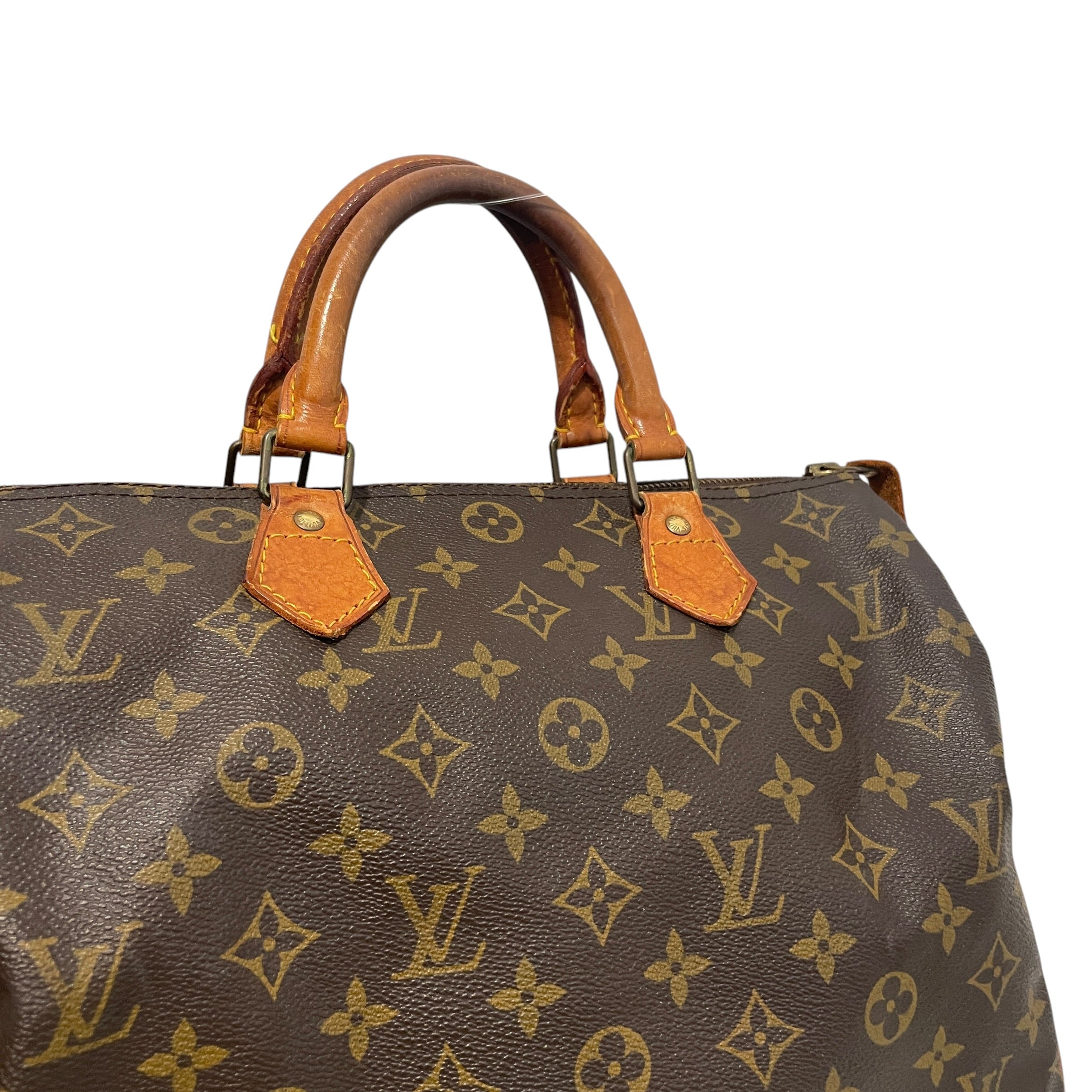 LOUIS VUITTON/Bag/Monogram/Leather/BRW/Speedy 30 mongram view 3