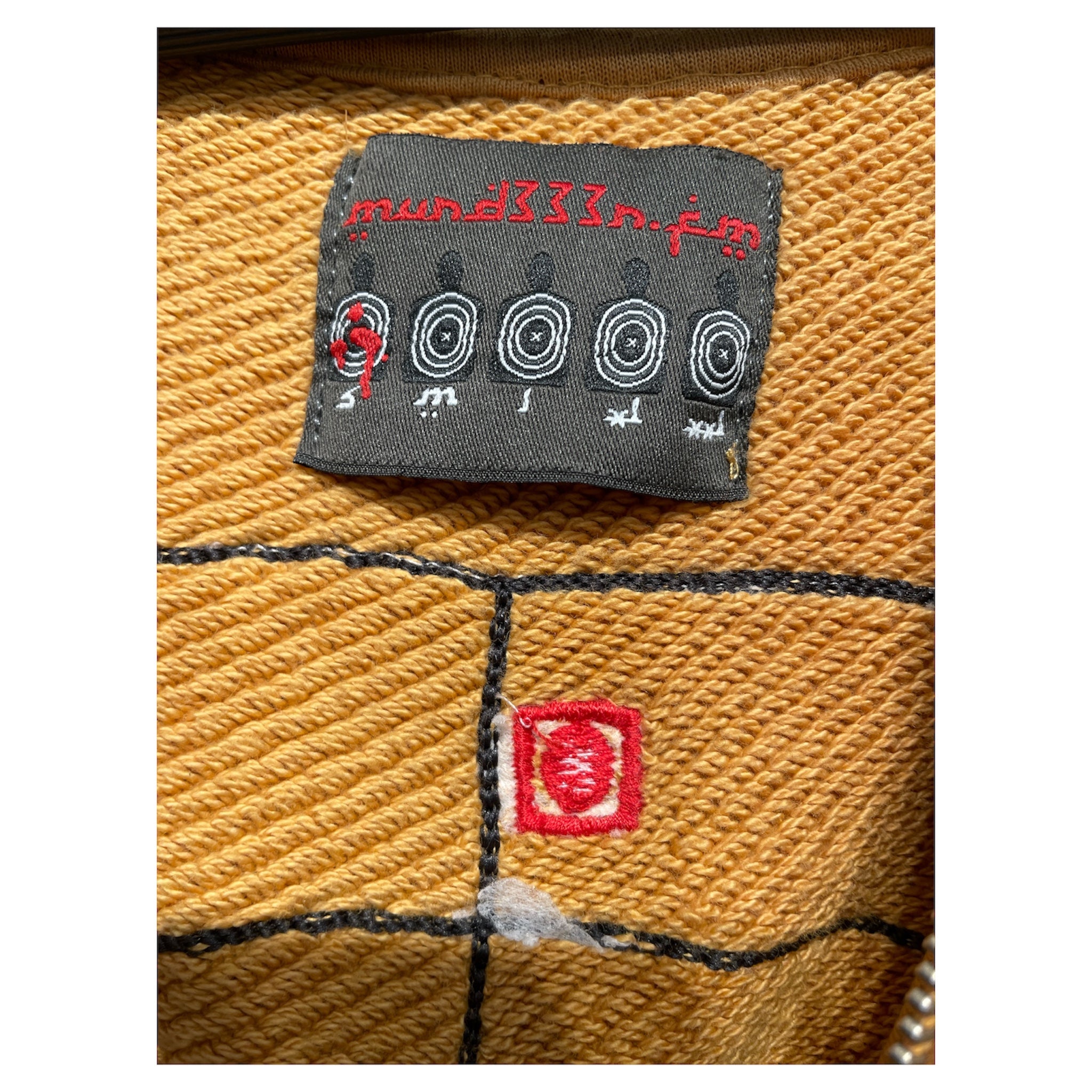 MURD333R.FM/Zip Up Hoodie/S/Cotton/BEG/PEACEMAKER FLAG view 3