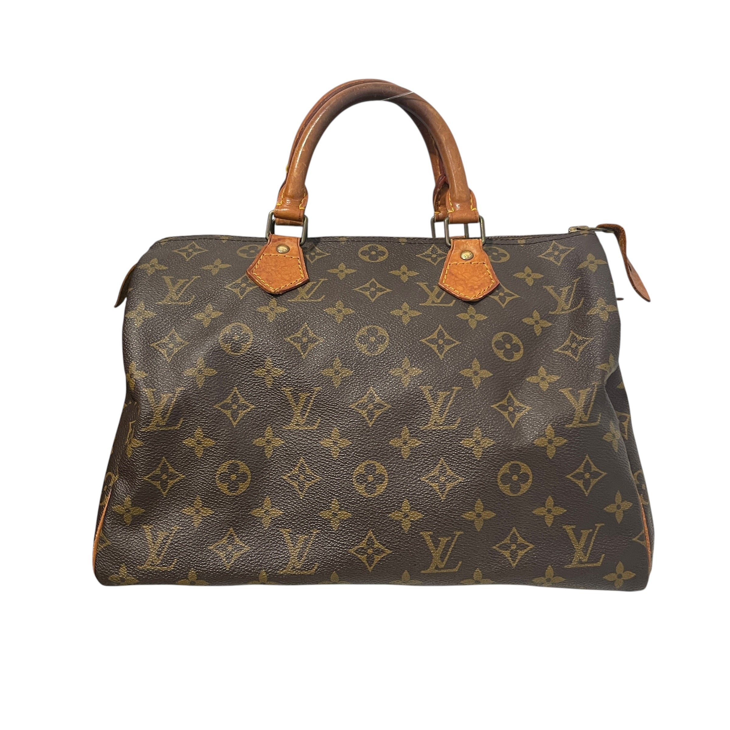 LOUIS VUITTON/Bag/Monogram/Leather/BRW/Speedy 30 mongram view 1