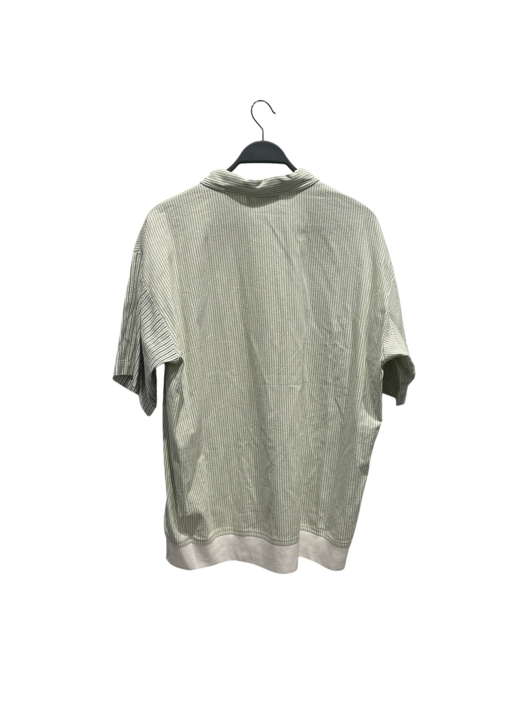 KITH/Polo Shirt/L/MLT/Stripe/Harway Polo White/Green view 2