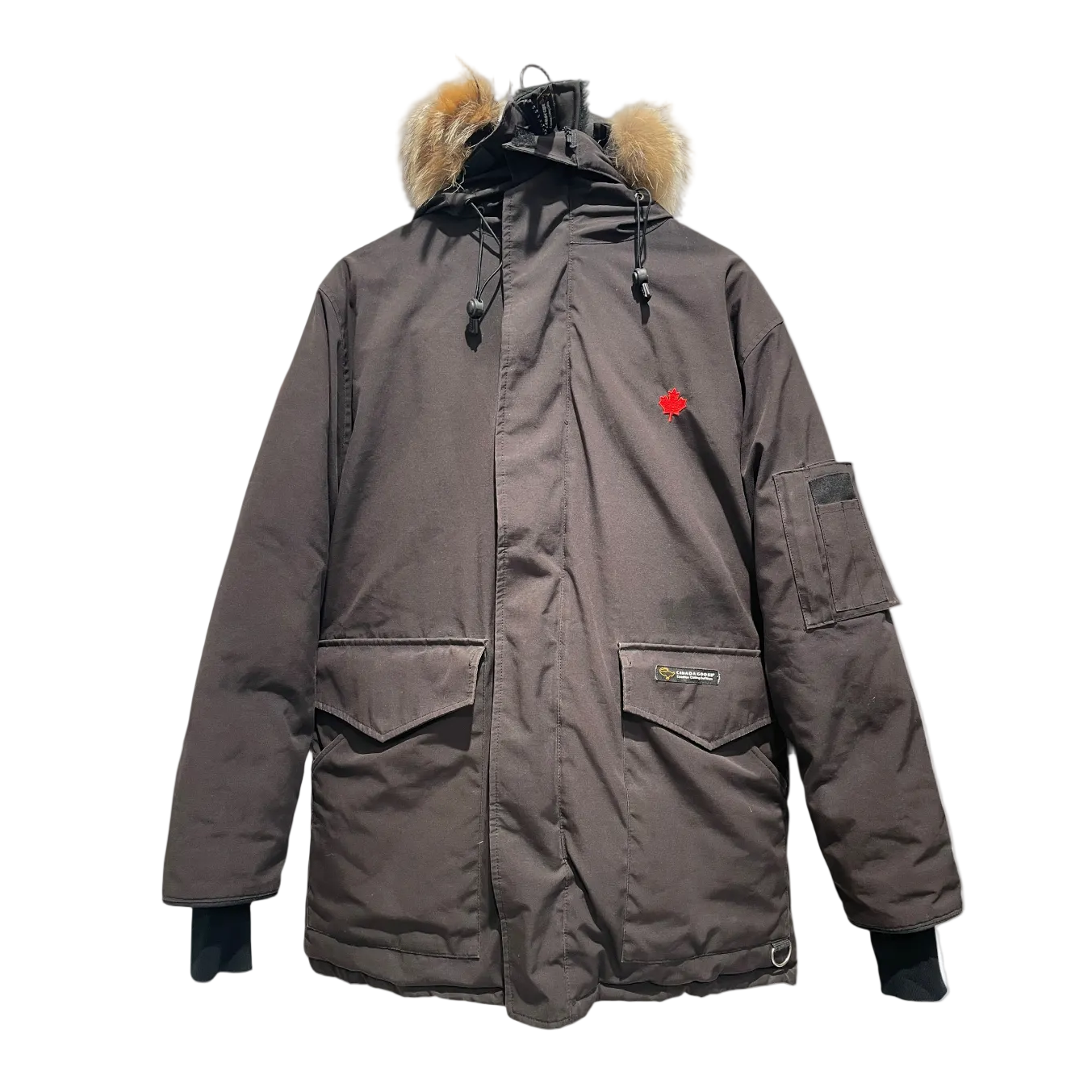 CANADA GOOSE/Mountain Parka/M/Polyester/BRW/Vintage Heli Arctic w/ Fur view 1