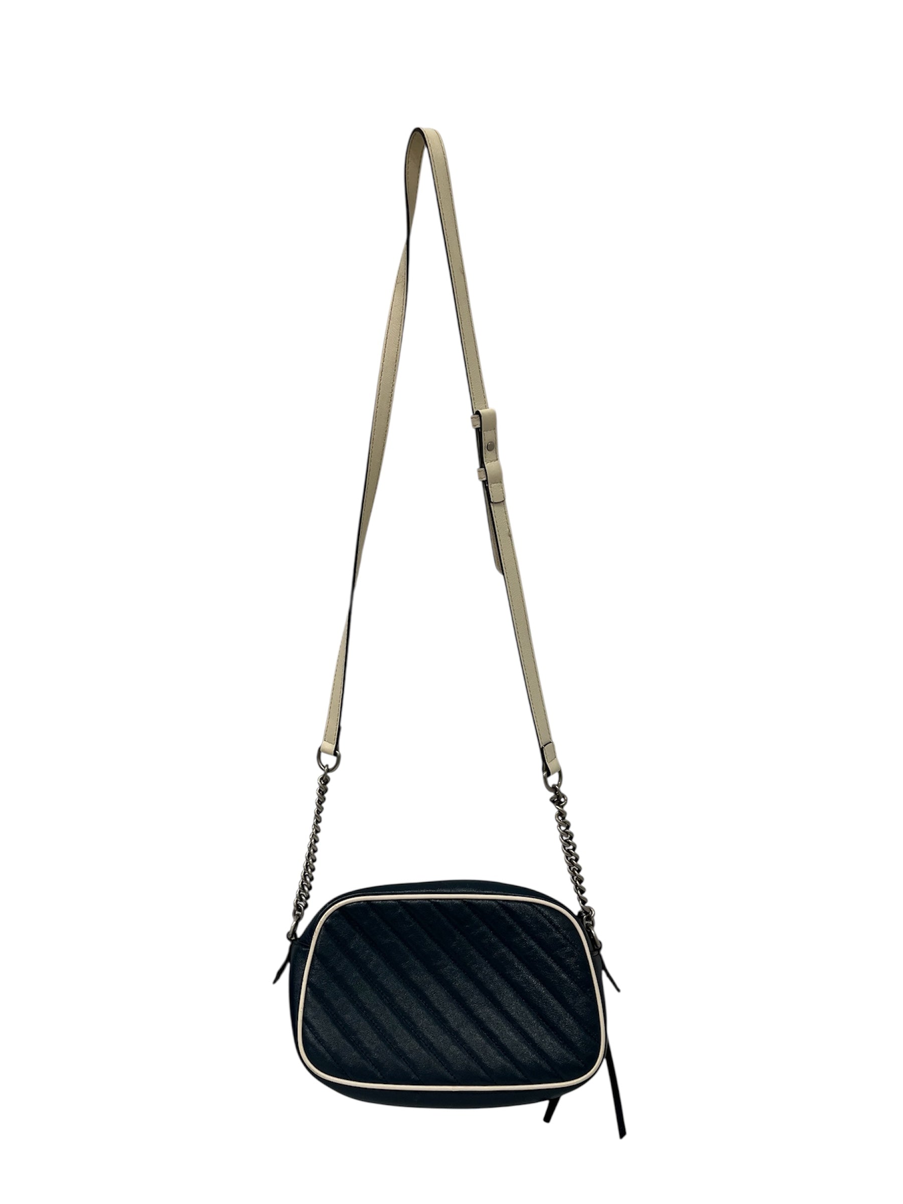 GUCCI/Cross Body Bag/Border/Leather/NVY/GG MARMONT SMALL TORCHON view 2