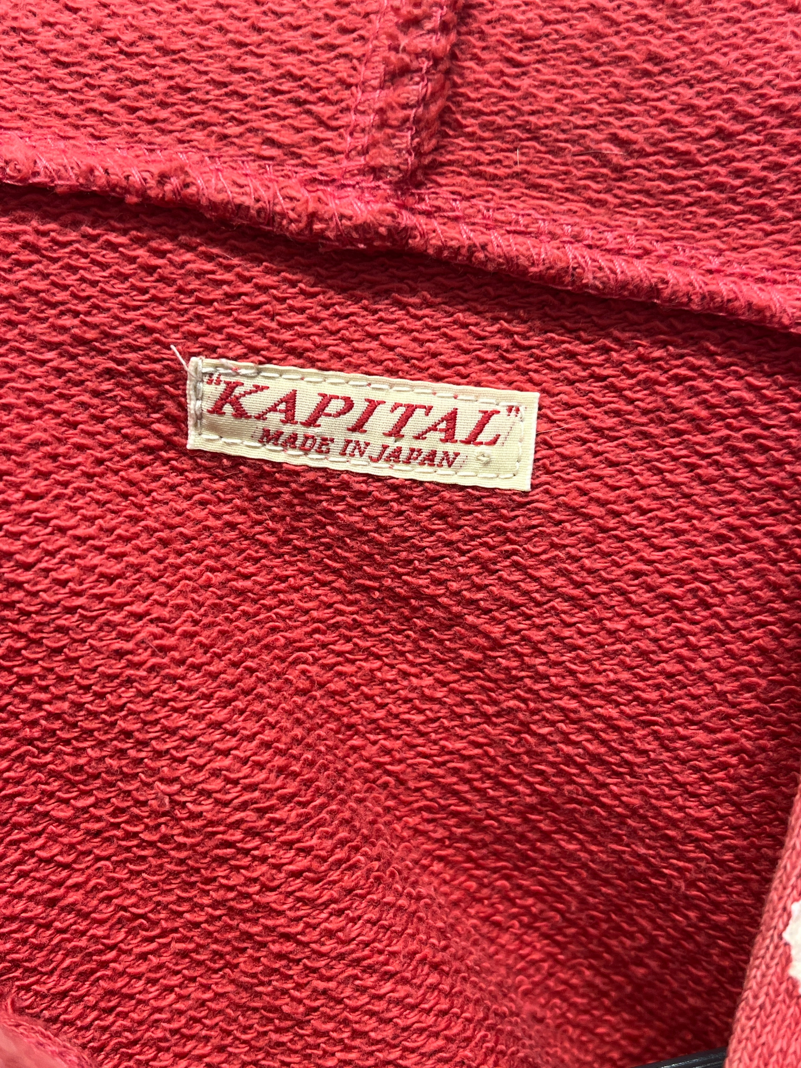 KAPITAL/Hoodie/3/Border/Cotton/RED/SWT Knit Marionette view 7