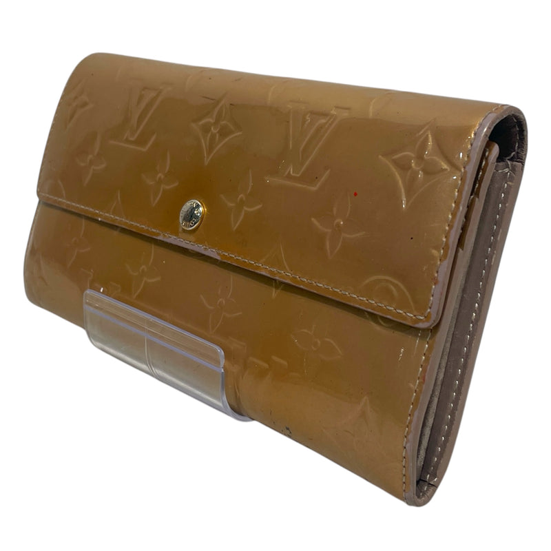 LOUIS VUITTON/Long Wallet/Monogram/Leather/GLD/Gold Vernis Leather