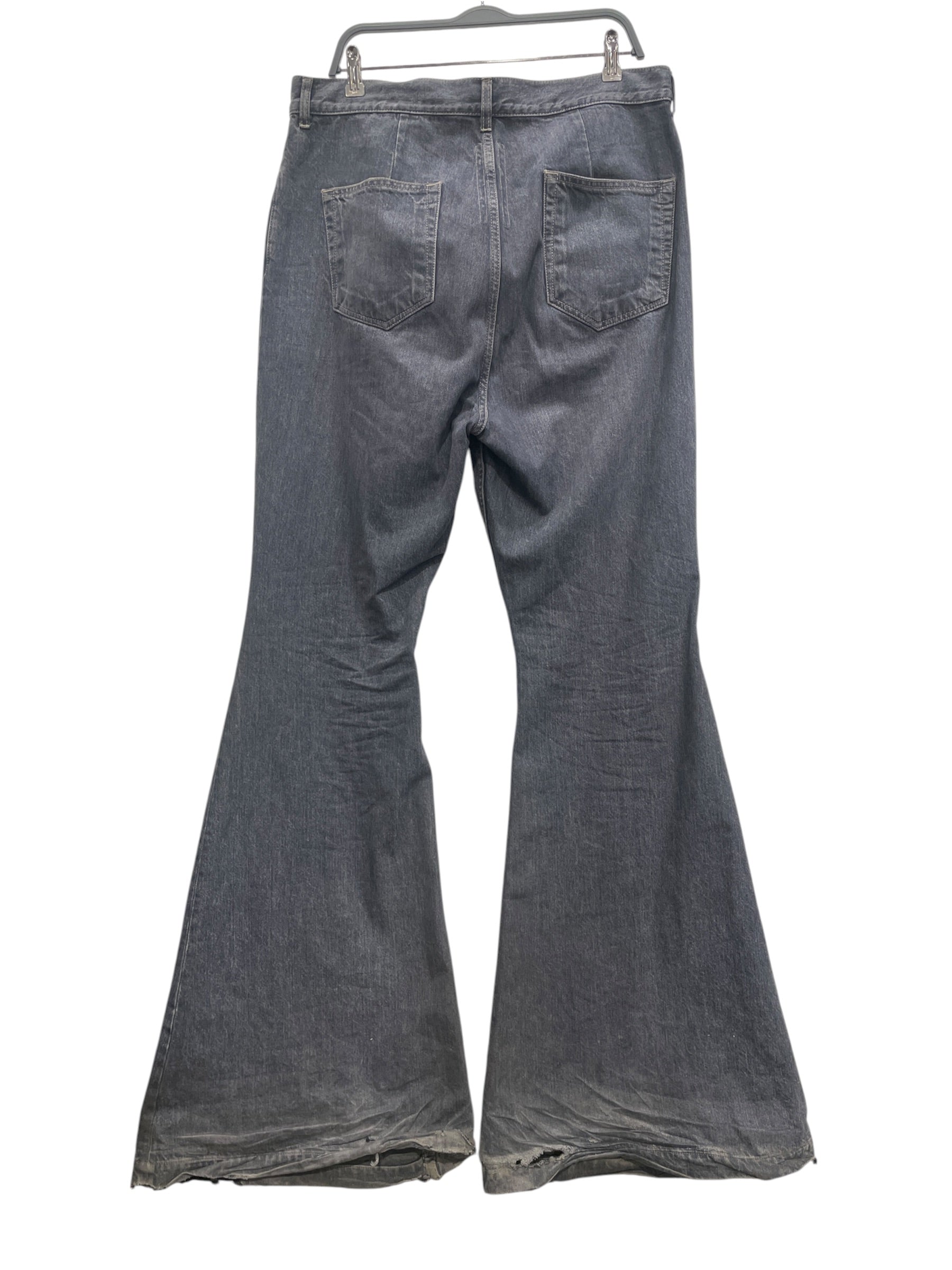 RICK OWENS DRKSHDW/Pants/34/Cotton/GRY/LIDO LARRY FLARE FIT view 2