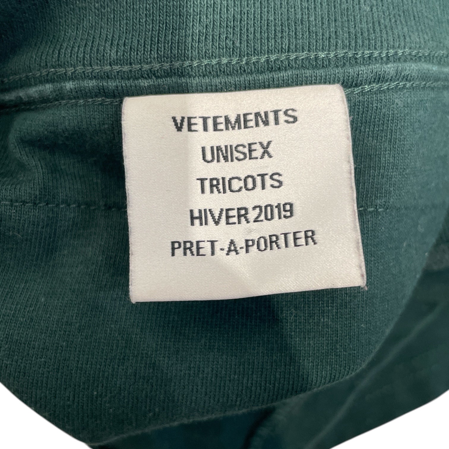 VETEMENTS/T-Shirt/M/Cotton/GRN/ view 3