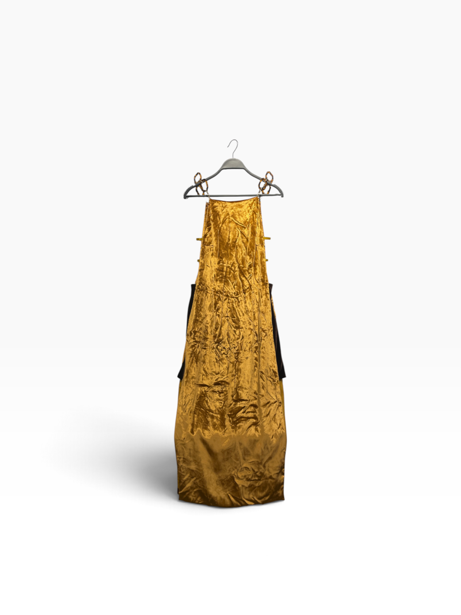 cult gaia/SL Dress/XS/Cotton/GLD/VELVET MIDI DRESS view 1