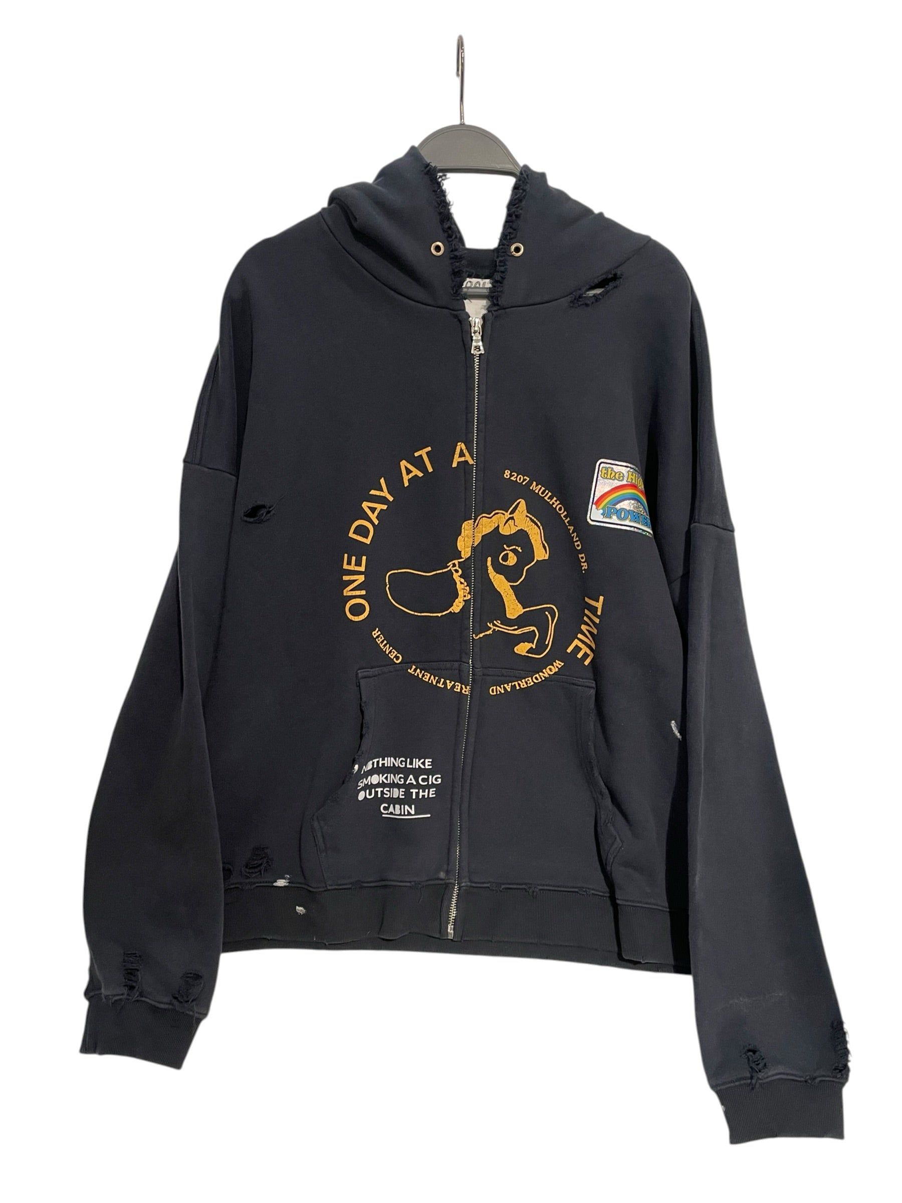Paly(PALY HOLLYWOOD)/Hoodie/L/Graphic/Cotton/NVY/Oversize/treatment center unicorn zip L view 1