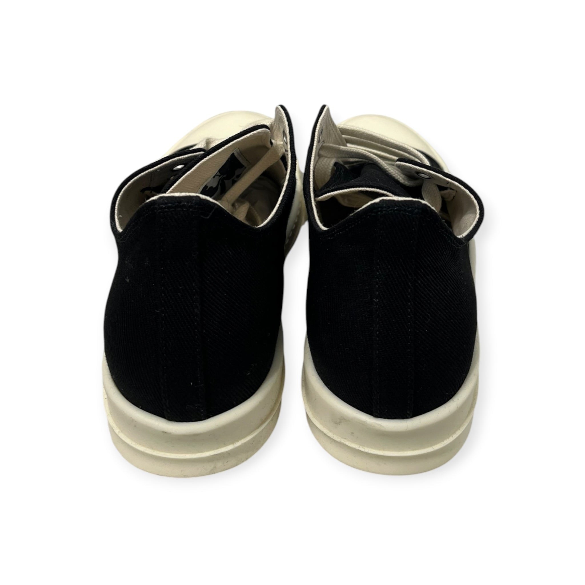 RICK OWENS DRKSHDW/Low-Sneakers/EU 38/Cotton/BLK/low top ramones black milk view 4