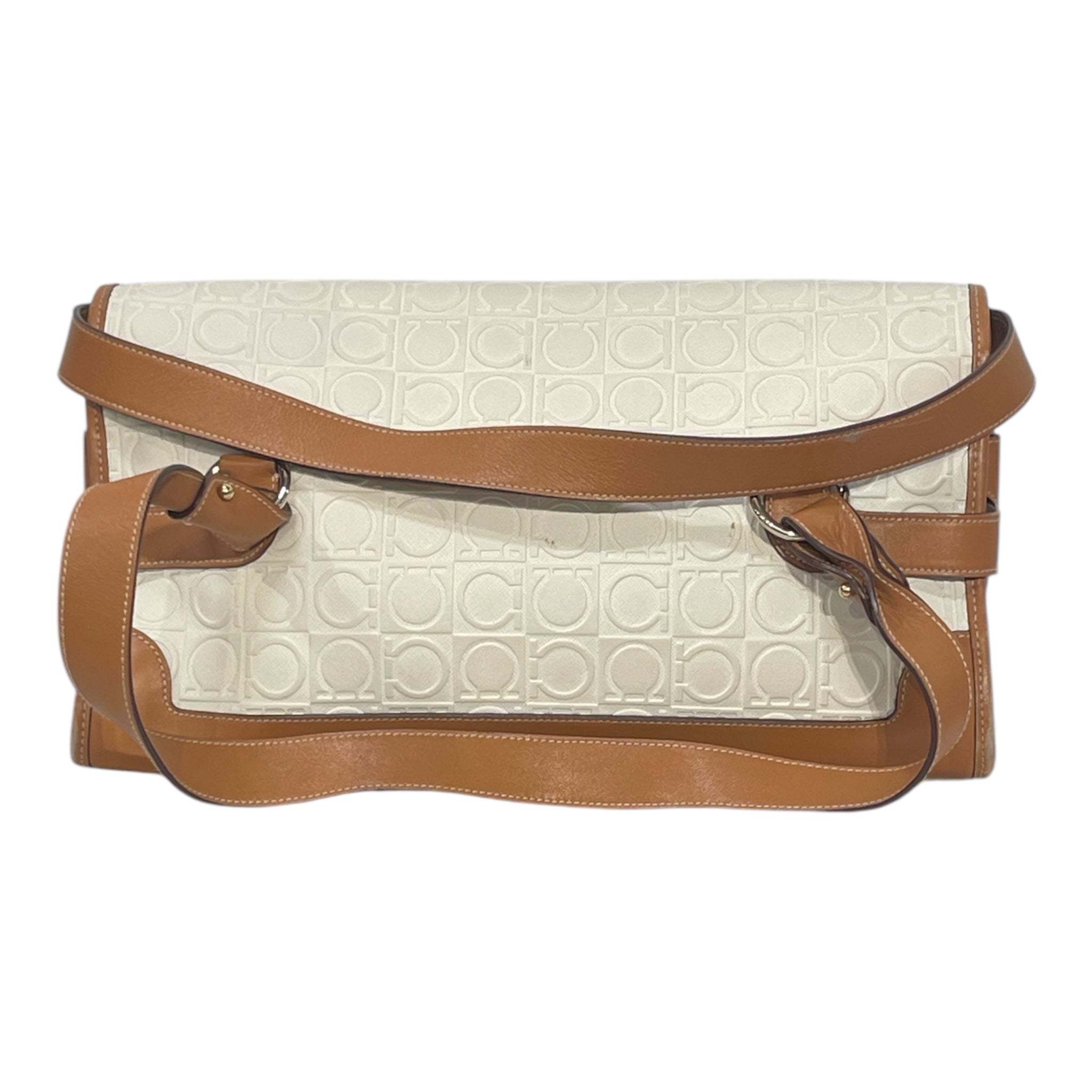 Salvatore Ferragamo/Cross Body Bag/Monogram/Leather/WHT/SOFIA BAG view 2