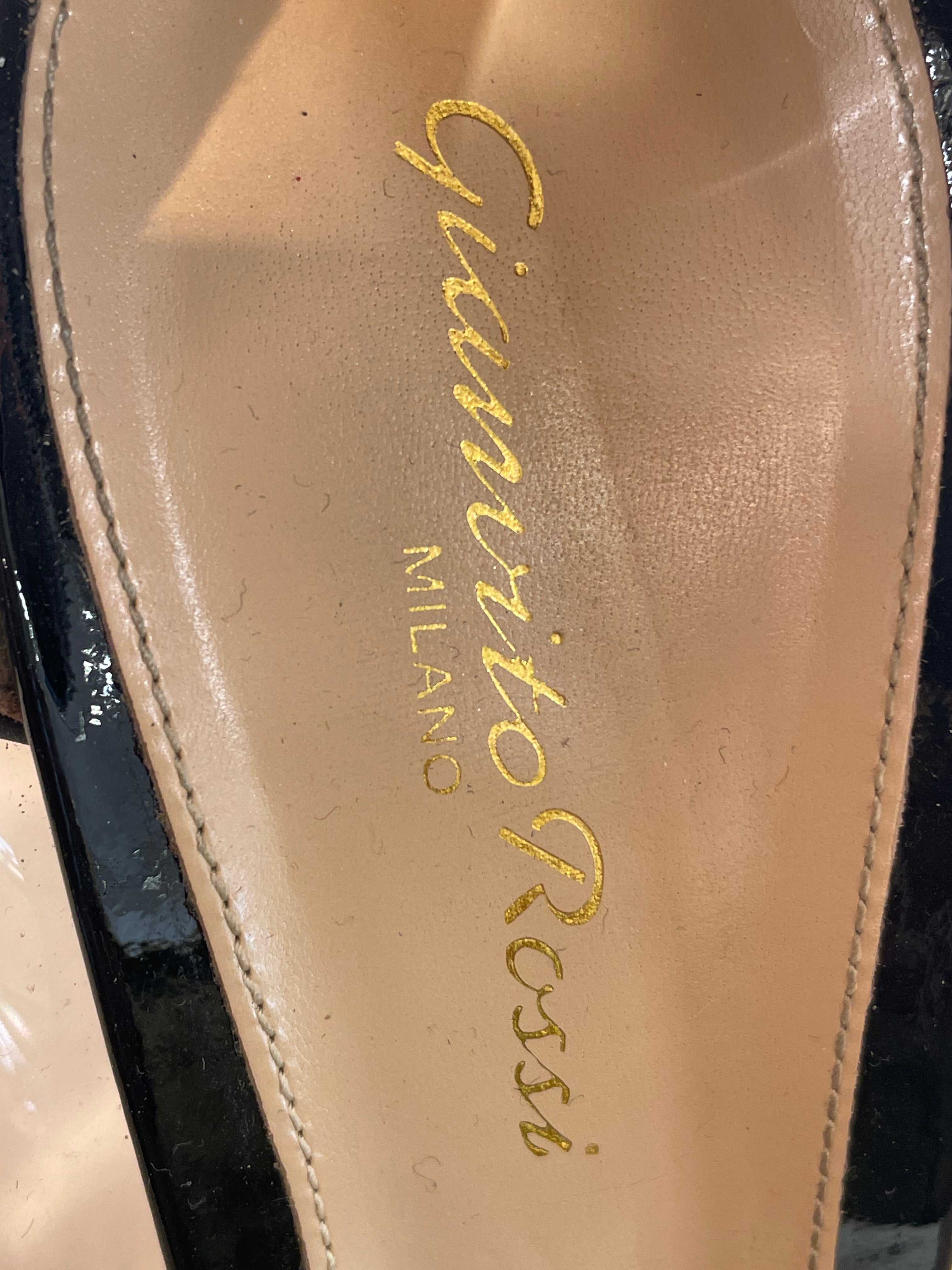 Gianvito Rossi/Heels/EU 41/BLK/Plexi pointed toe pumps view 3