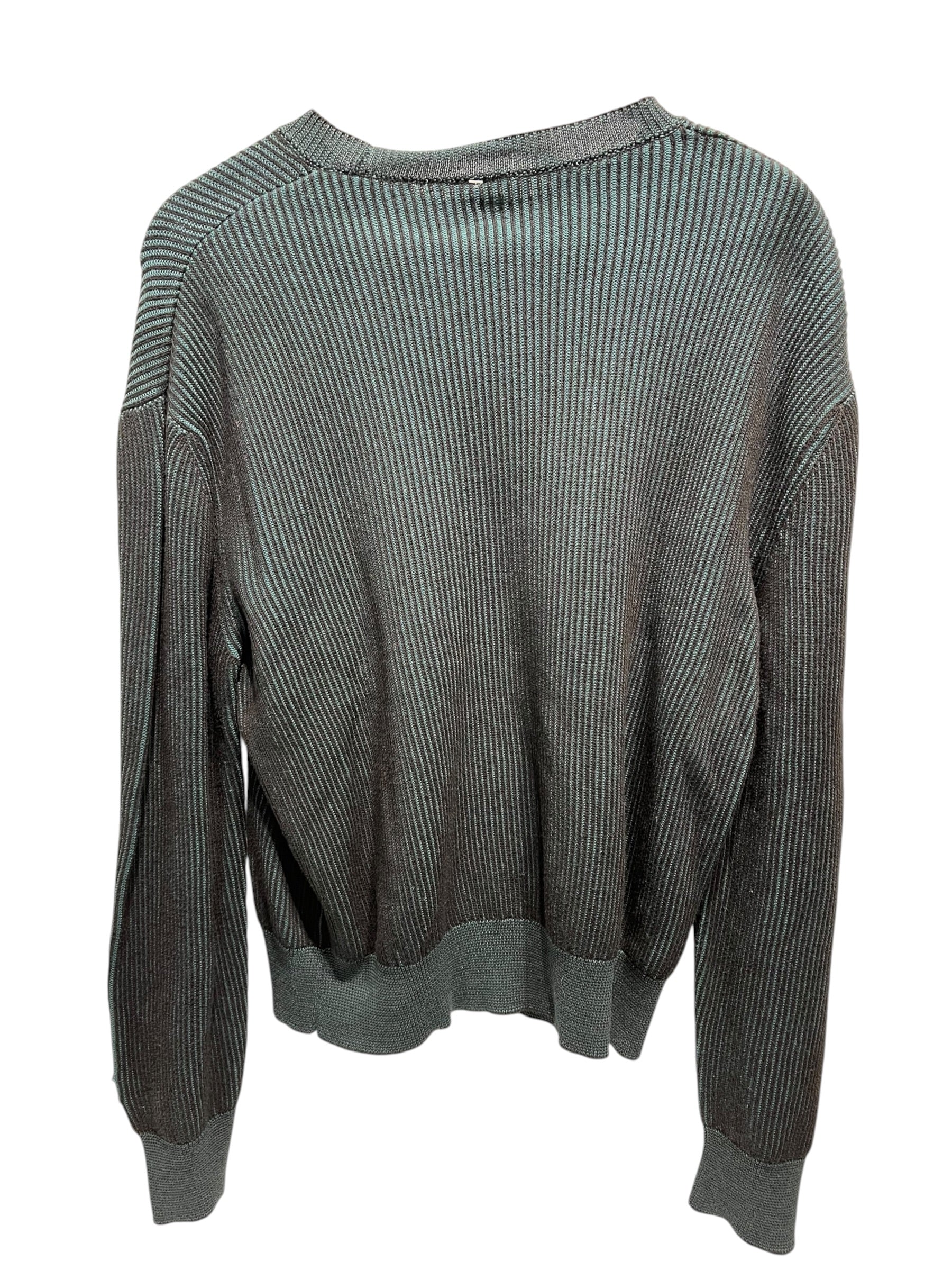 KENZO/Sweater/Stripe/Cotton/BLU/Striped Blue Green Sweater view 2