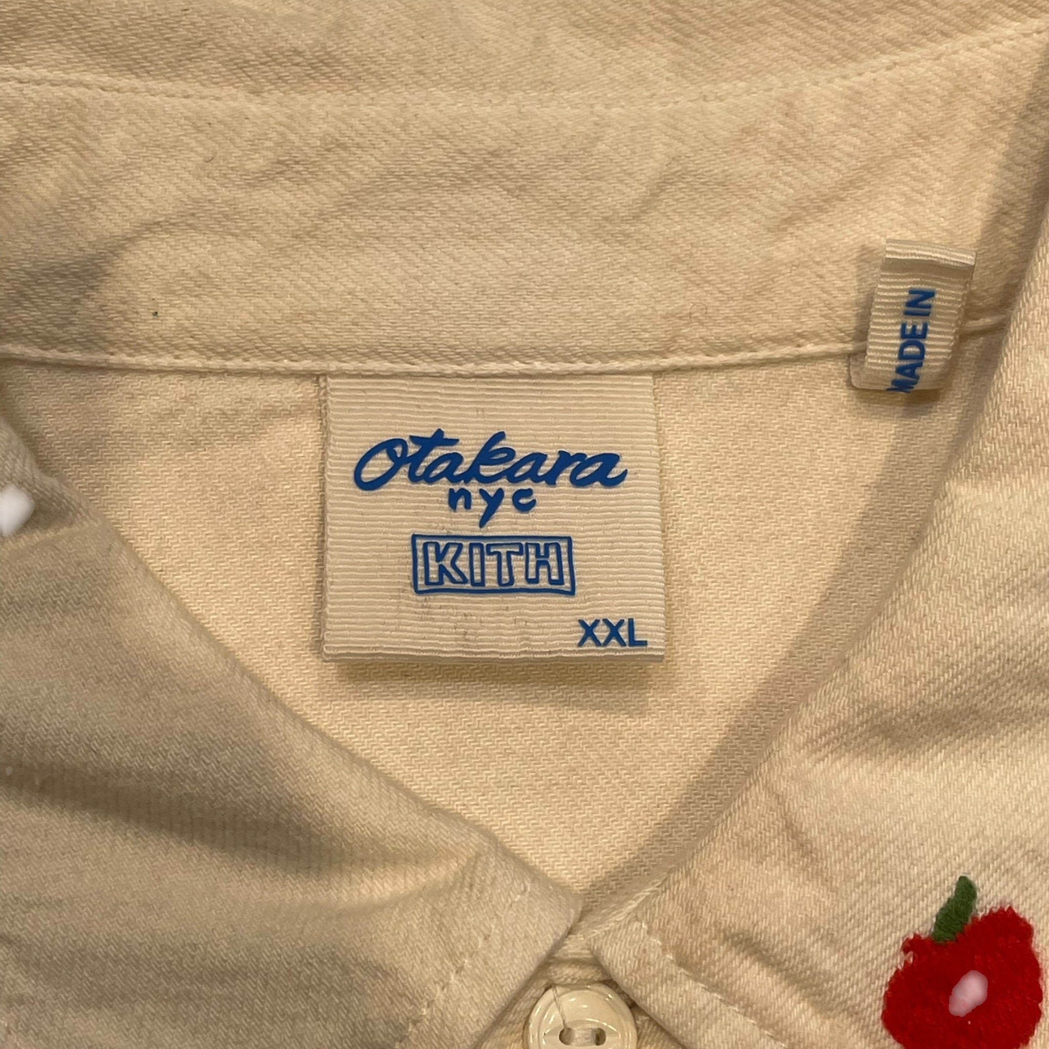 KITH/LS Shirt/XXL/Cotton/CRM/OTAKARA X KITH ALL OVER EMBROI view 3