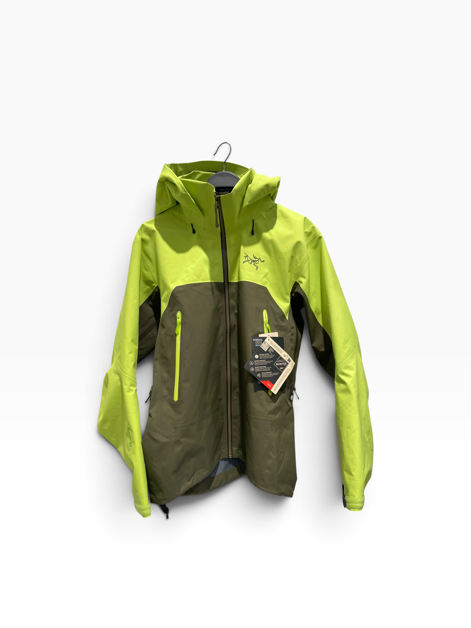 ARC'TERYX/Windbreaker/S/Gore-Tex/GRN/Beta AR Lime/Olive view 1