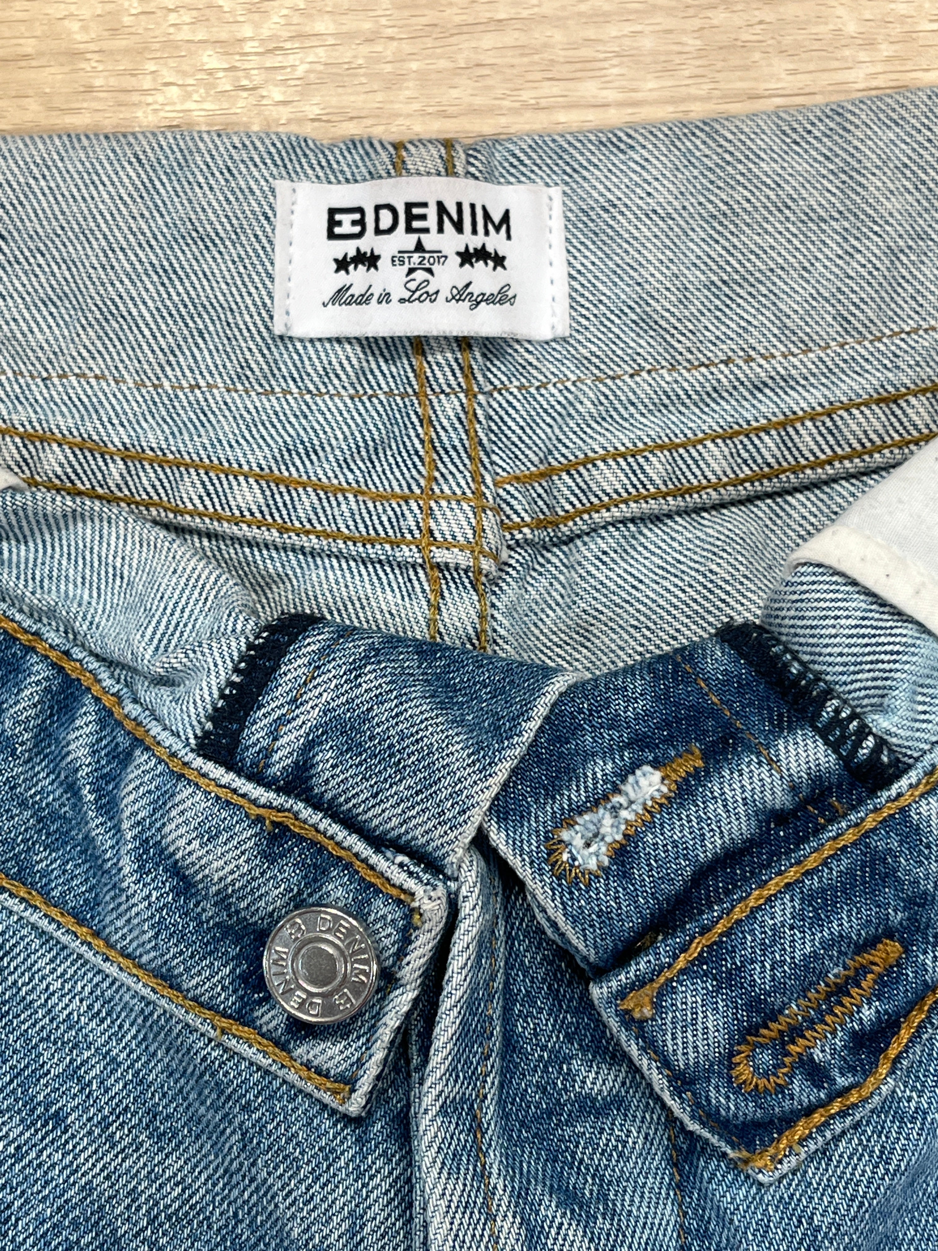 EB DENIM/Wide Leg Pants/28/Denim/BLU/Fold Over Jeans view 3
