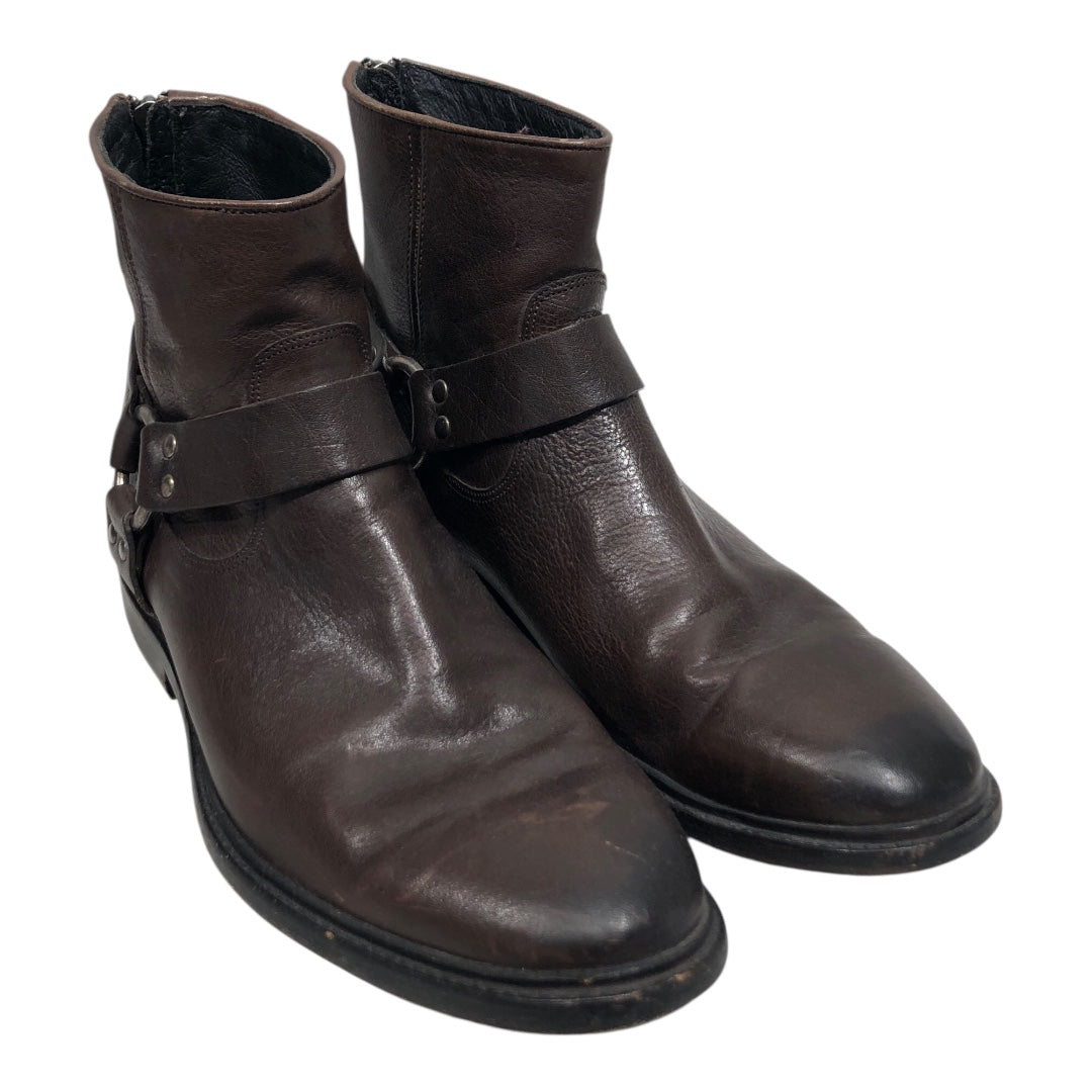 FRYE/Chelsea Boots/US 8/Leather/BRW/Harness view 1