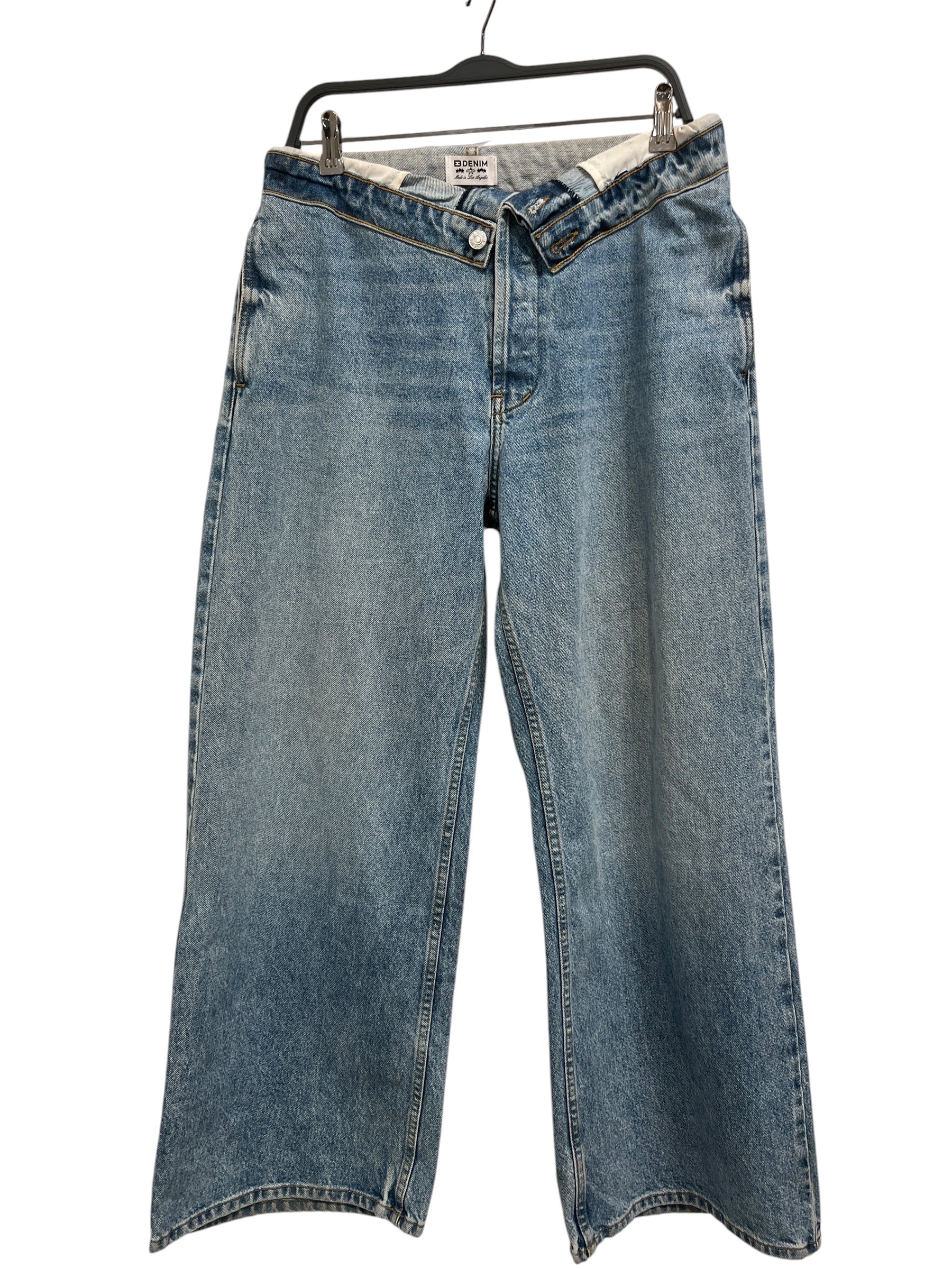 EB DENIM/Wide Leg Pants/28/Denim/BLU/Fold Over Jeans view 1