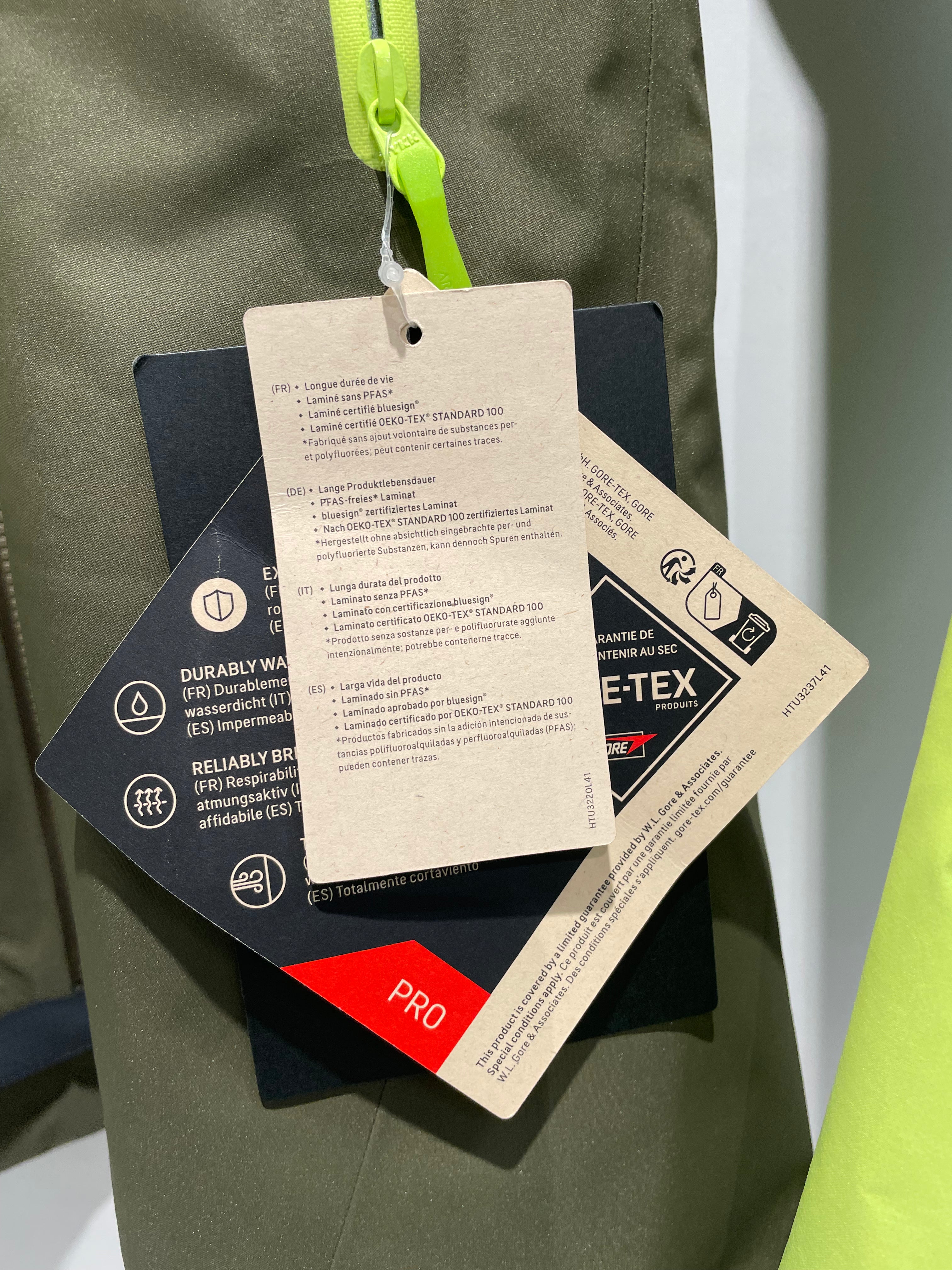 ARC'TERYX/Windbreaker/L/Gore-Tex/GRN/Beta AR Lime/Olive view 5