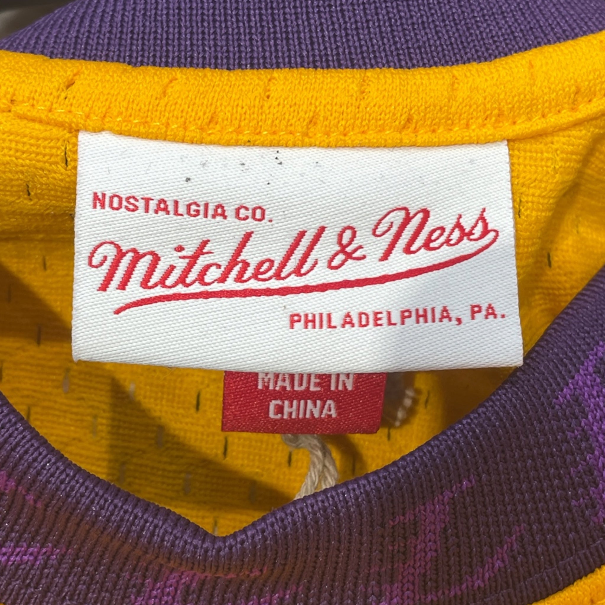 mitchell&ness/Tank Top/M/Polyester/YEL/LA Lakers view 3