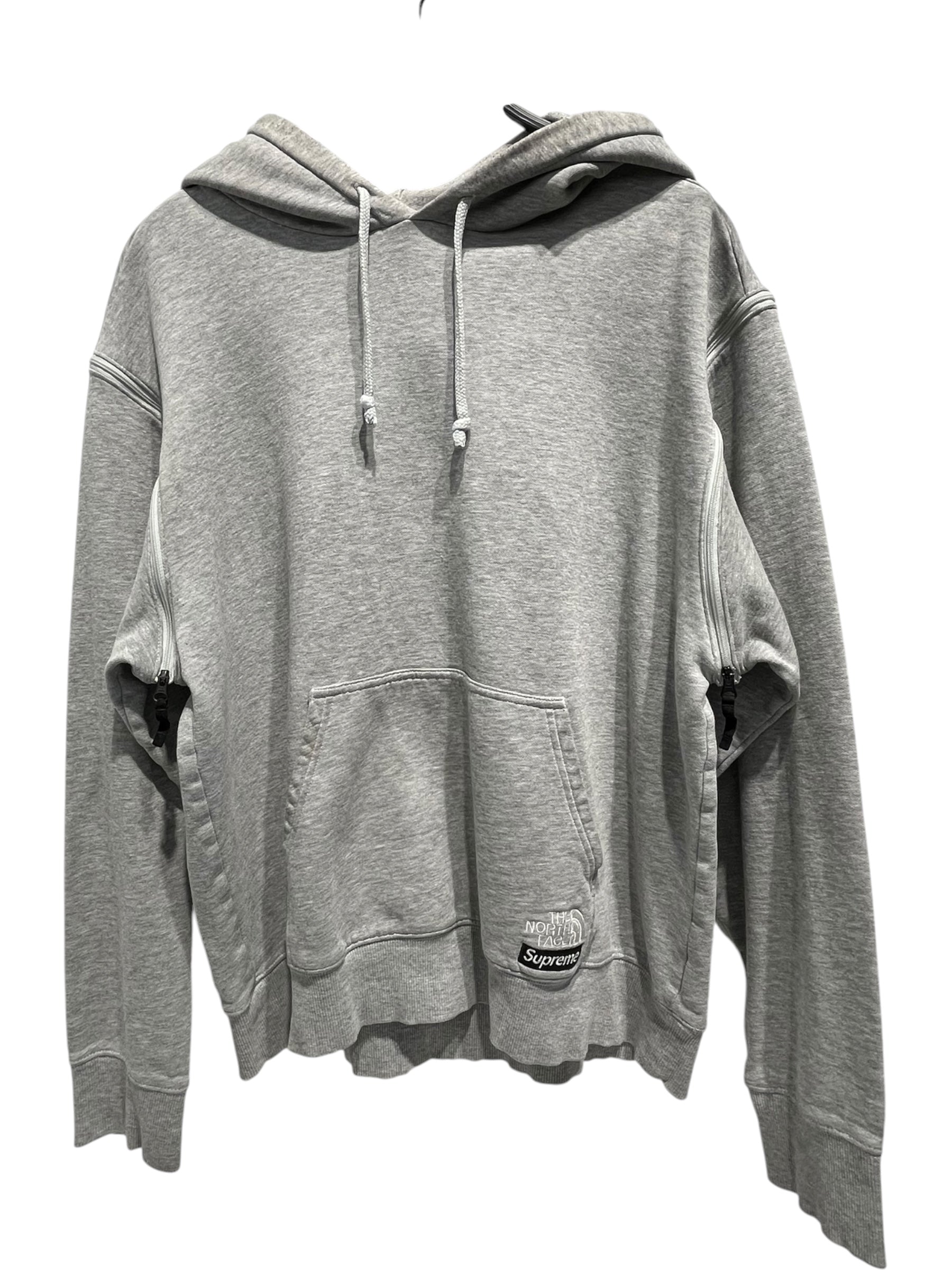 Supreme/THE NORTH FACE/Hoodie/XL/Cotton/GRY/convertible/zippers view 1