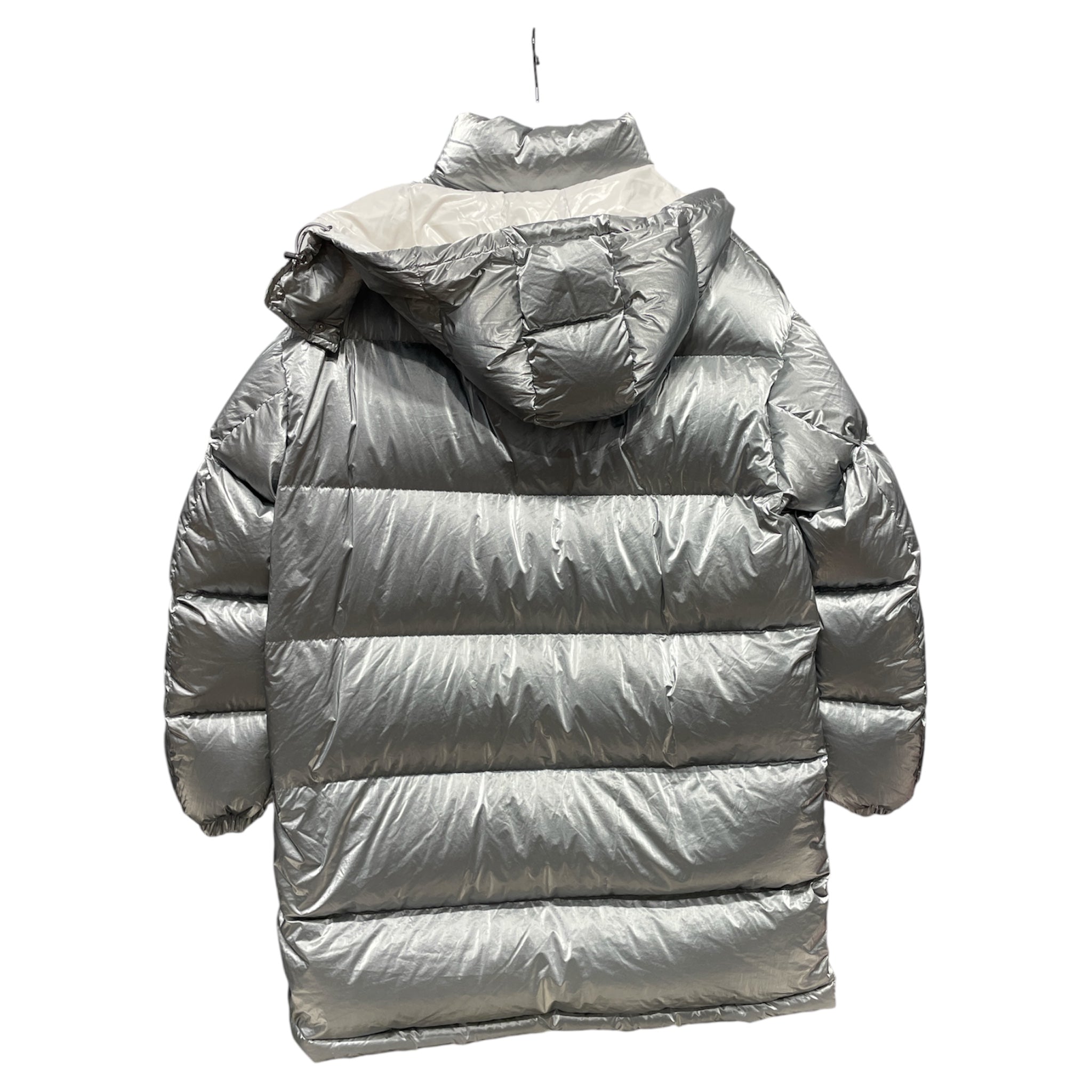 MONCLER/Puffer Jkt/1/Nylon/SLV/moncler silver puff view 2