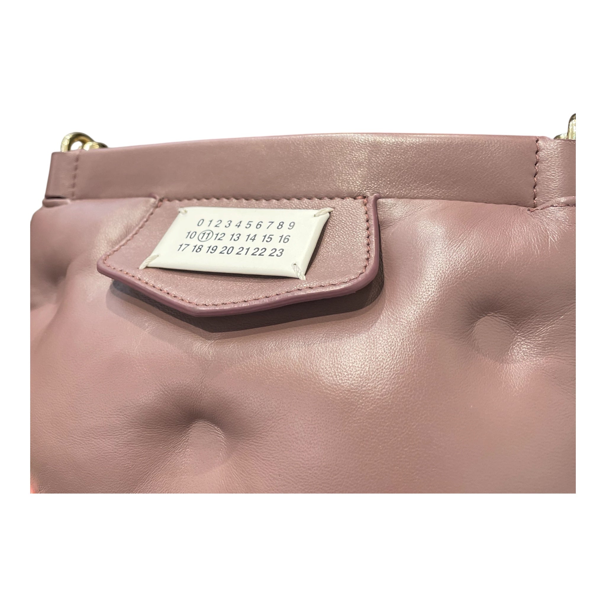 Maison Margiela/Clutch Bag/Leather/PPL/pillow clutch gold hardware view 6