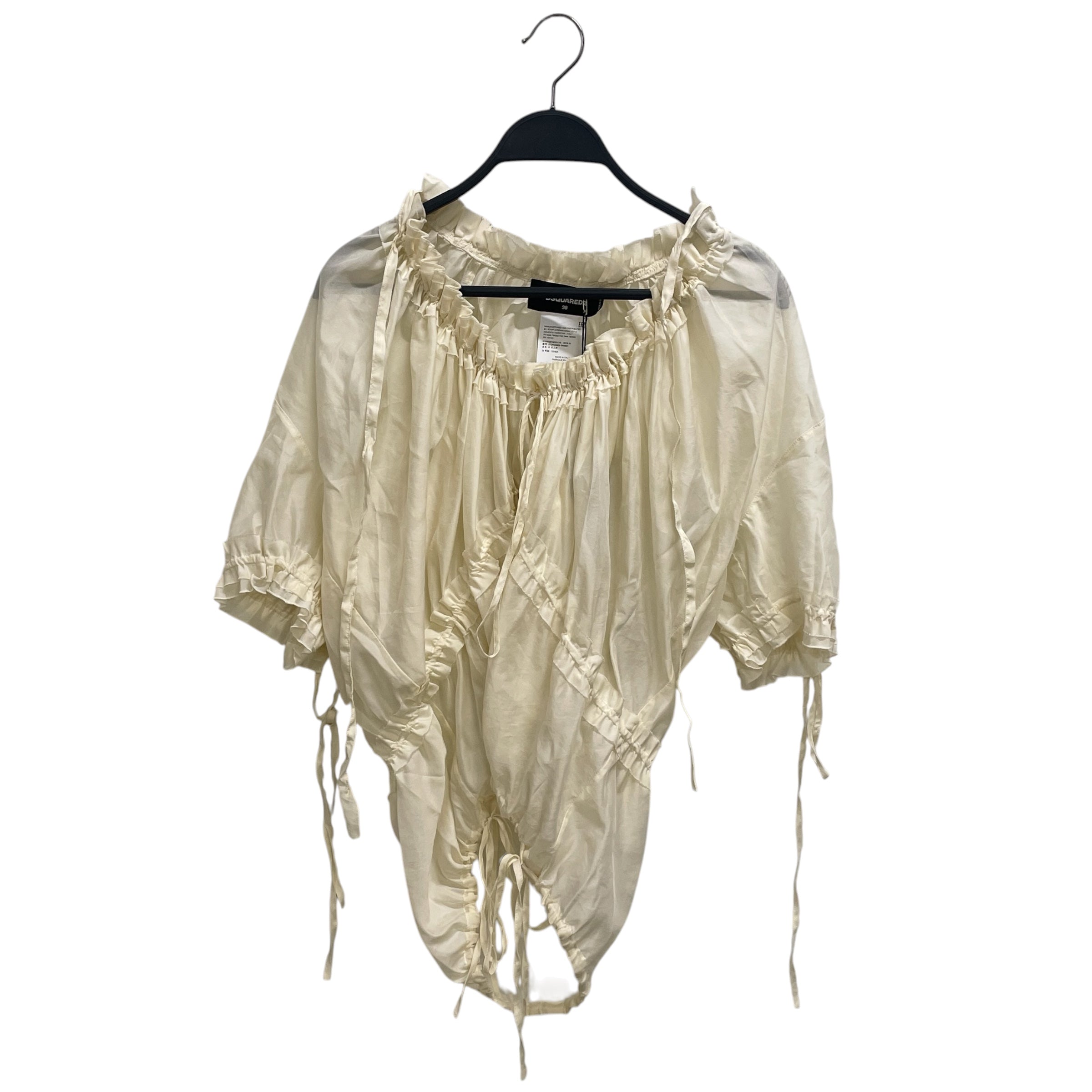 DSQUARED2/Blouse/38/Polyester/CRM/PUFF SLEEVE BLOUSE view 1