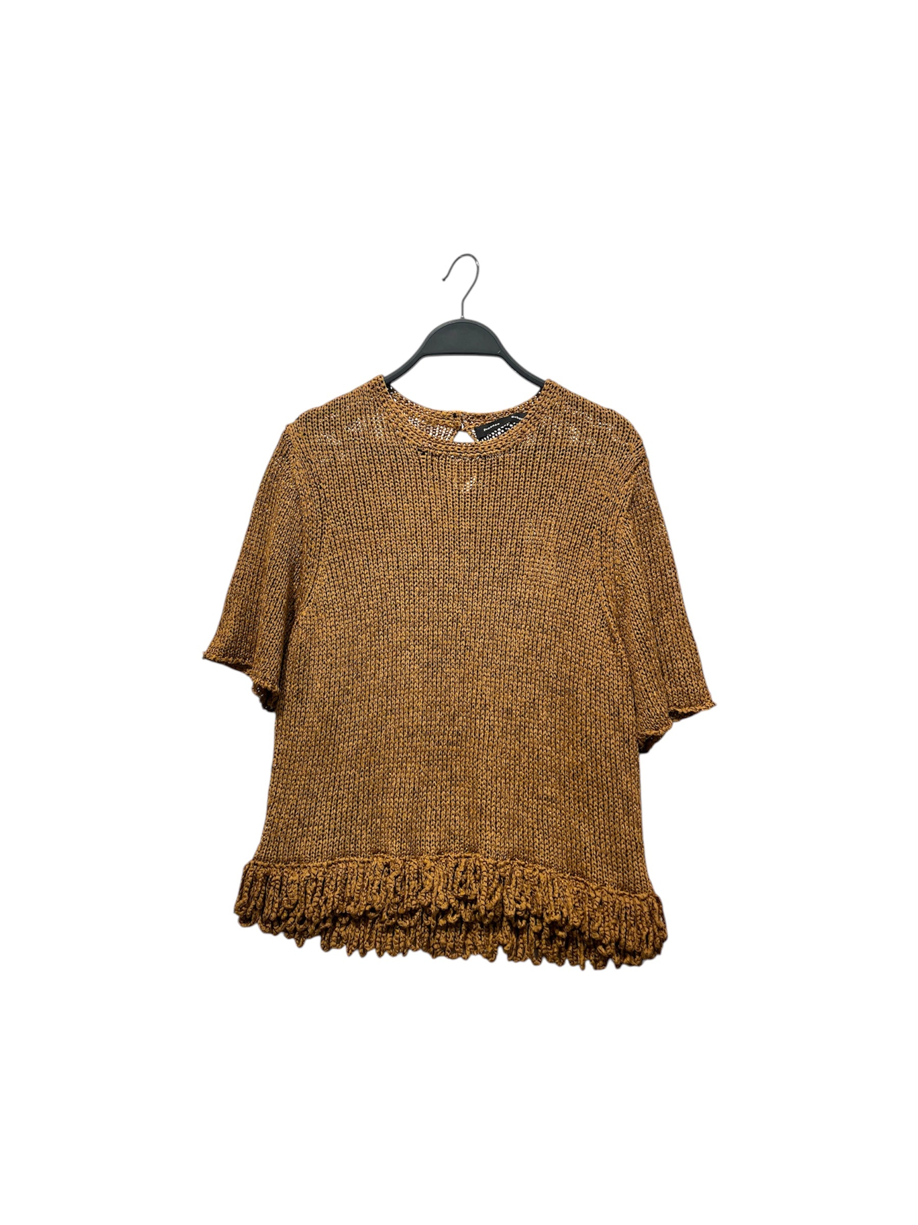 PROENZA SCHOULER/Blouse/L/BEG/RIBBON CROCHET FRINGE view 1