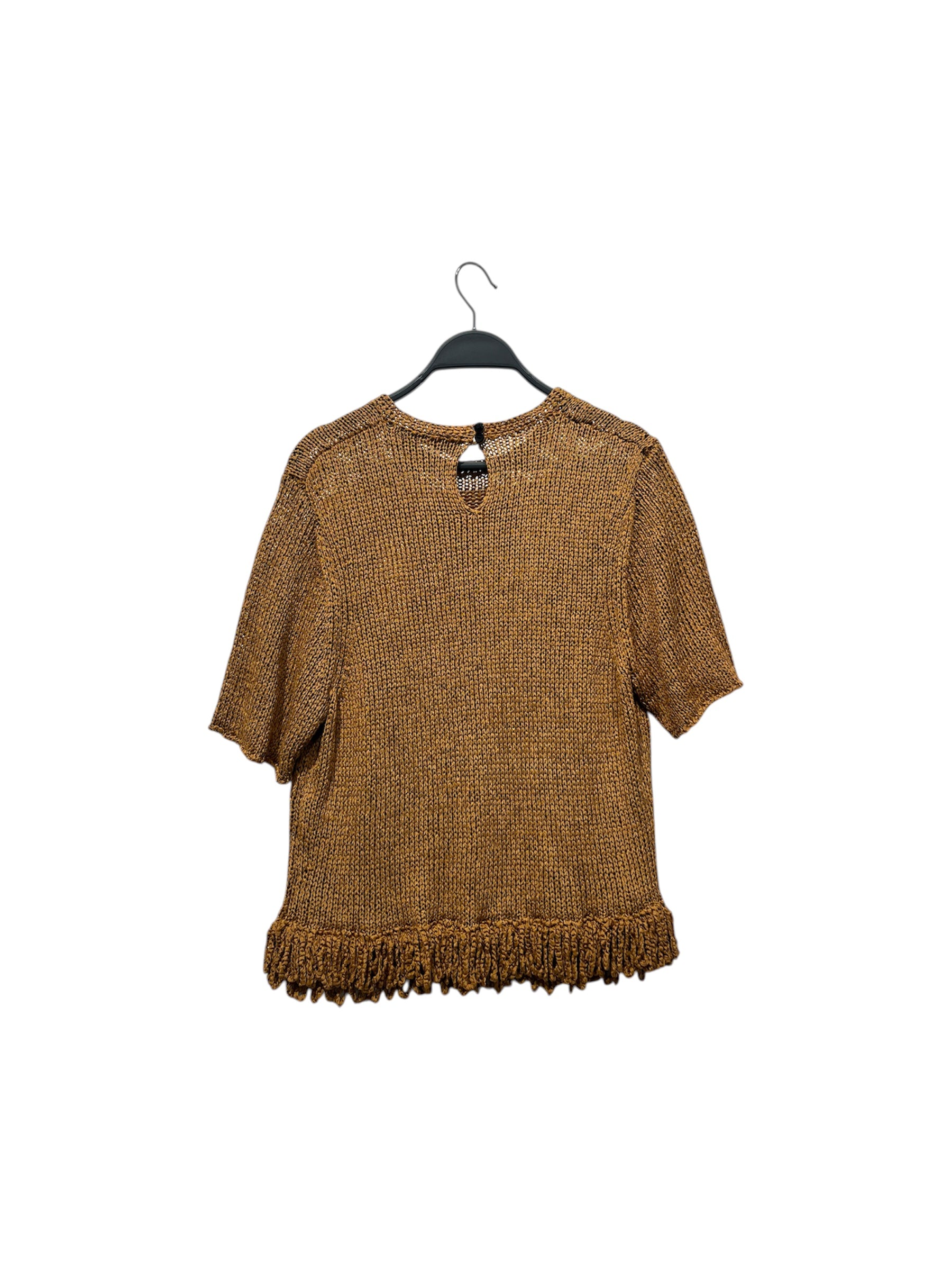 PROENZA SCHOULER/Blouse/L/BEG/RIBBON CROCHET FRINGE view 2