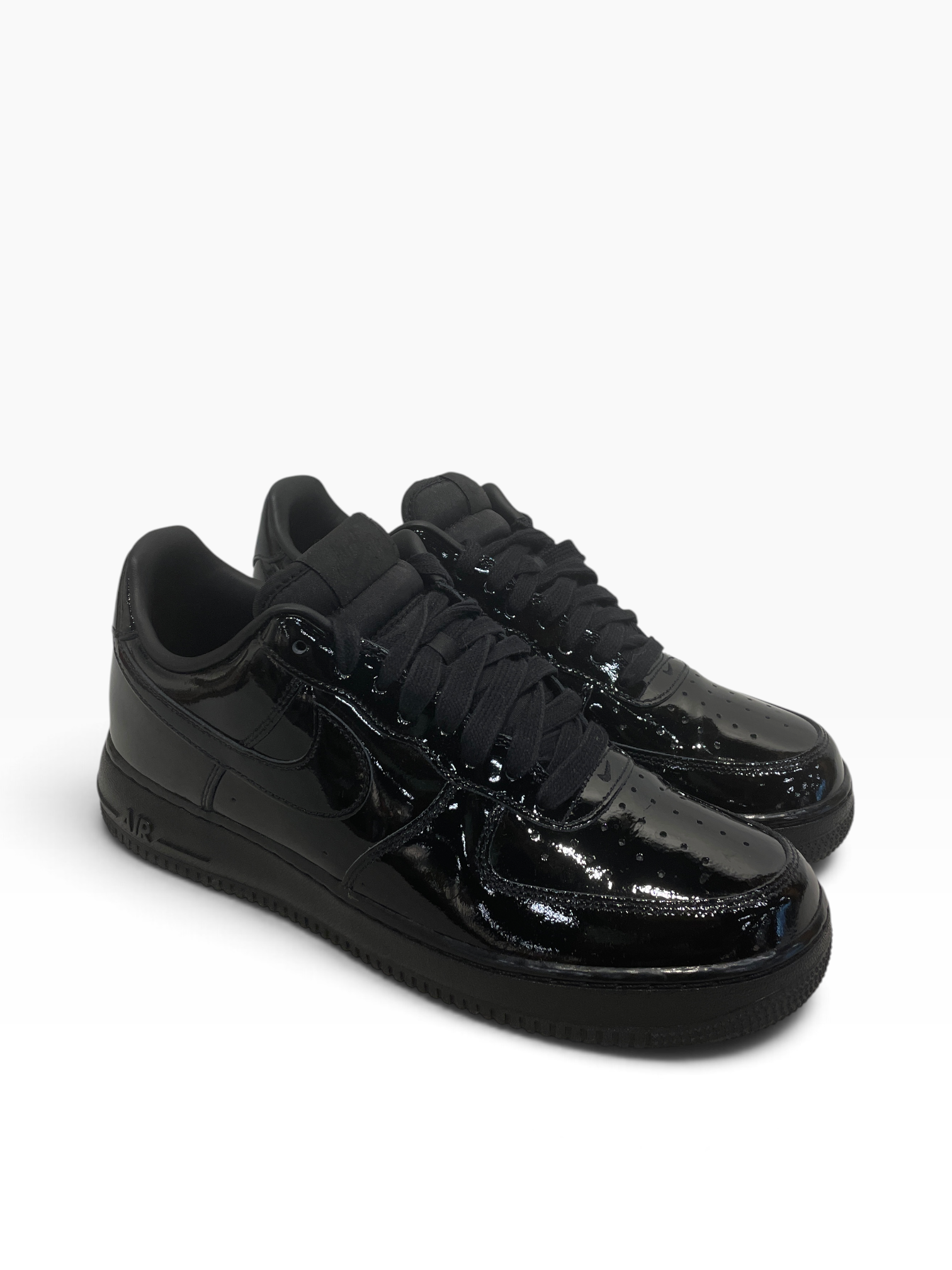 NIKE/Low-Sneakers/US 10.5/Leather/BLK/AF1 PATENT view 1