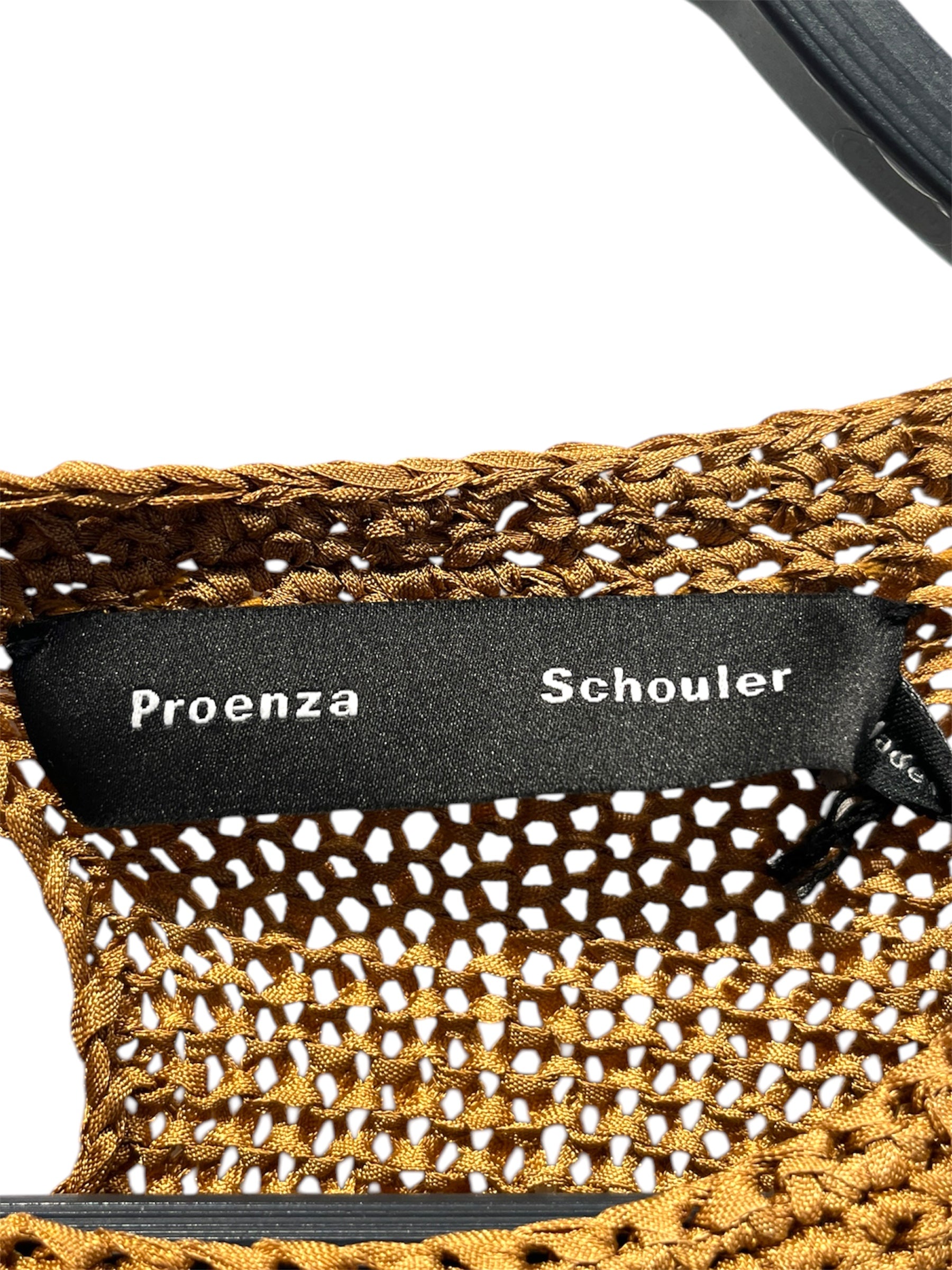 PROENZA SCHOULER/Blouse/L/BEG/RIBBON CROCHET FRINGE view 3