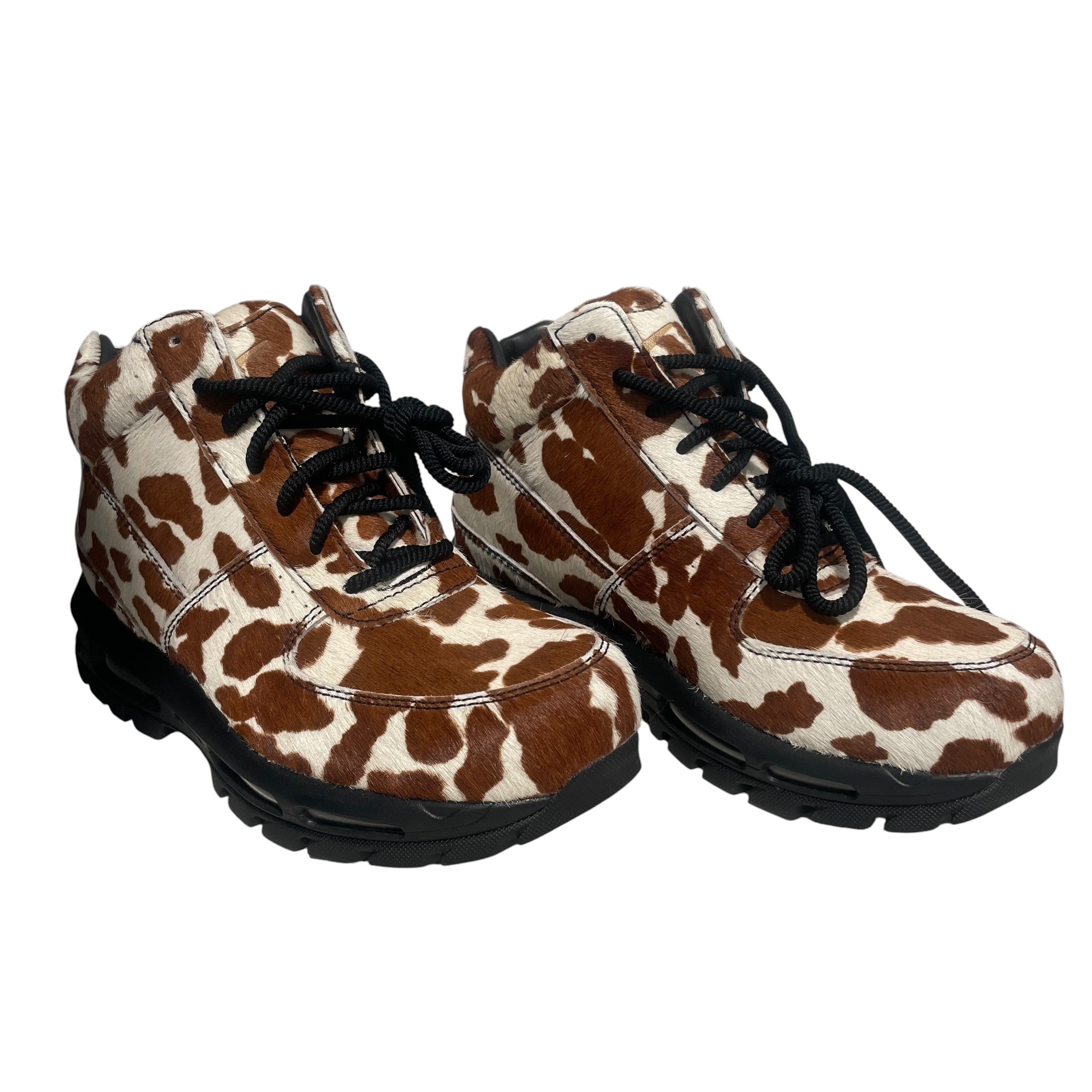 NIKE ACG/Hi-Sneakers/US 7.5/Animal Pattern/Fur/BRW/Cow Print 'Sail & Cacao Wow' view 1