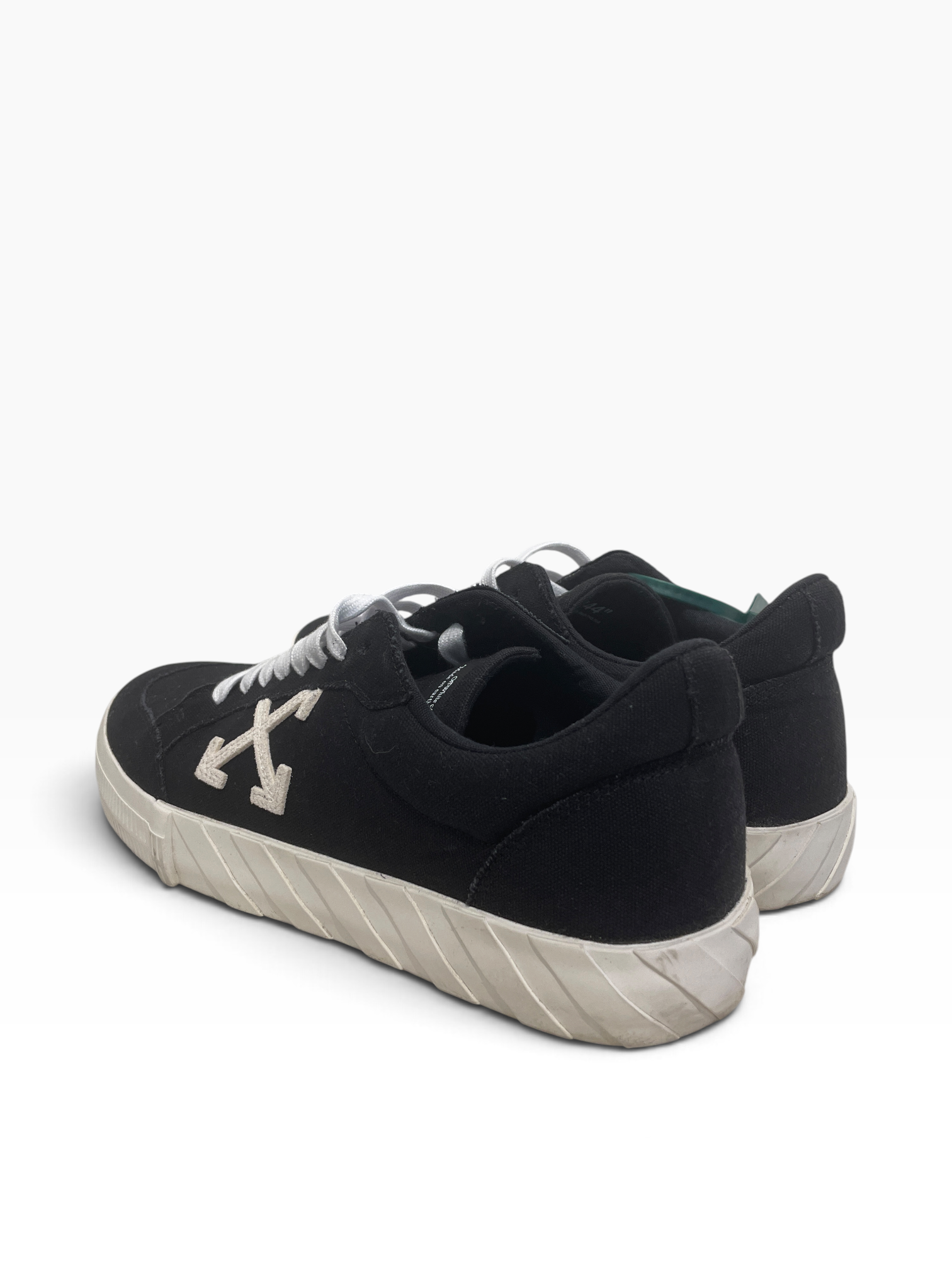 OFF-WHITE/Low-Sneakers/EU 44/Cotton/BLK/vulcanized view 2