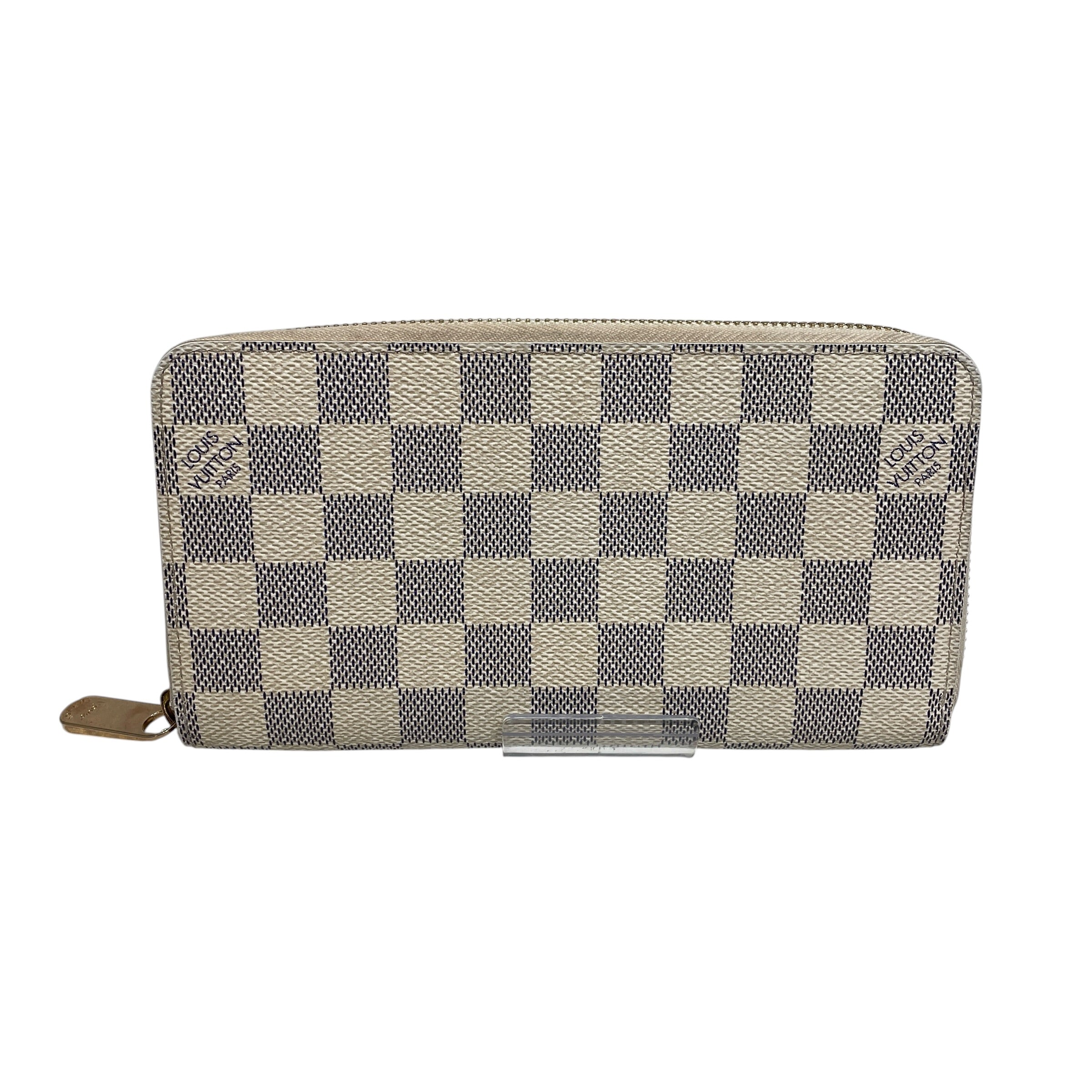 LOUIS VUITTON/Long Wallet/Monogram/Leather/WHT/L's/LONG ZIPPY WALLET view 2