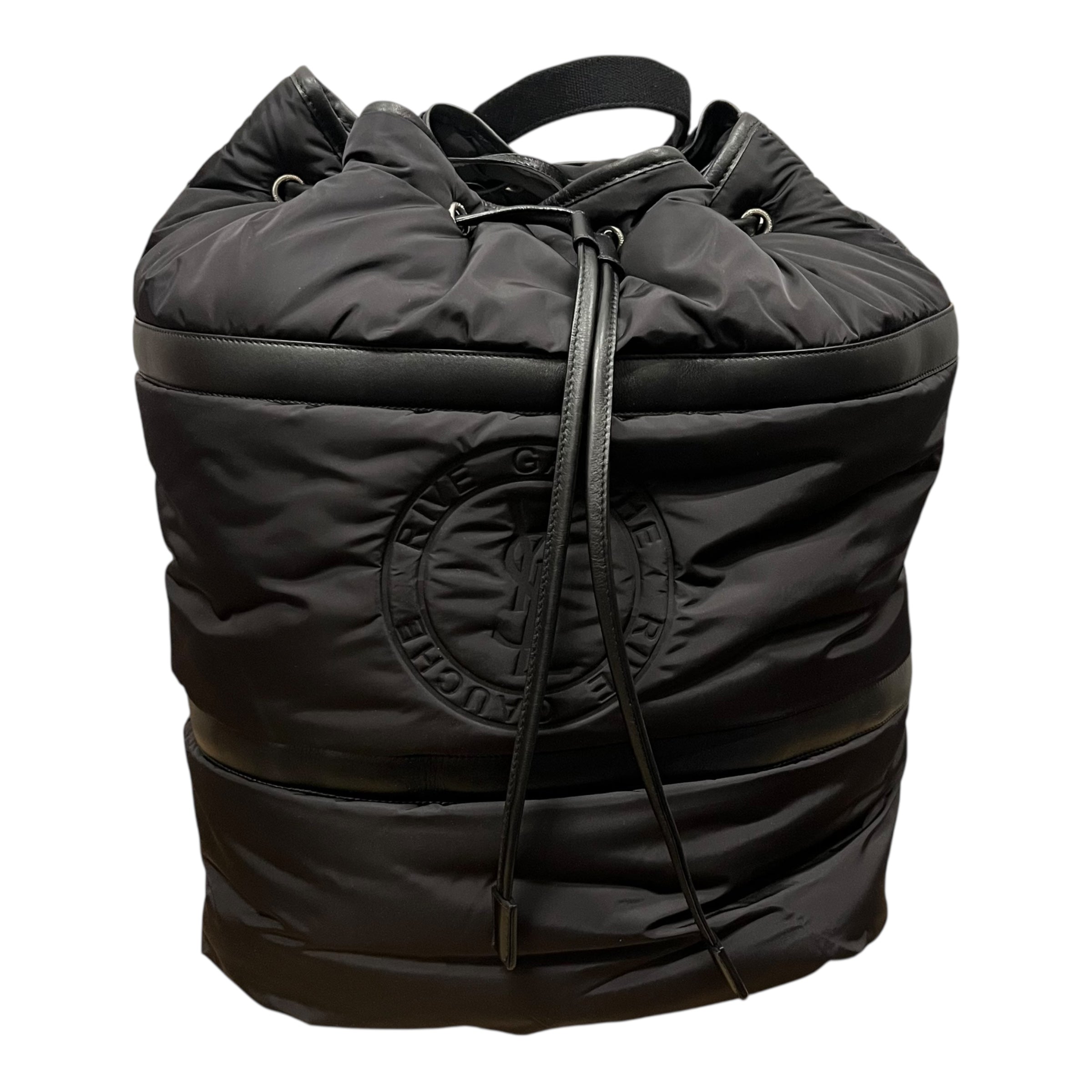 SAINT LAURENT/Backpack/Nylon/BLK/Rive Gauche Drawstring Backpac view 1