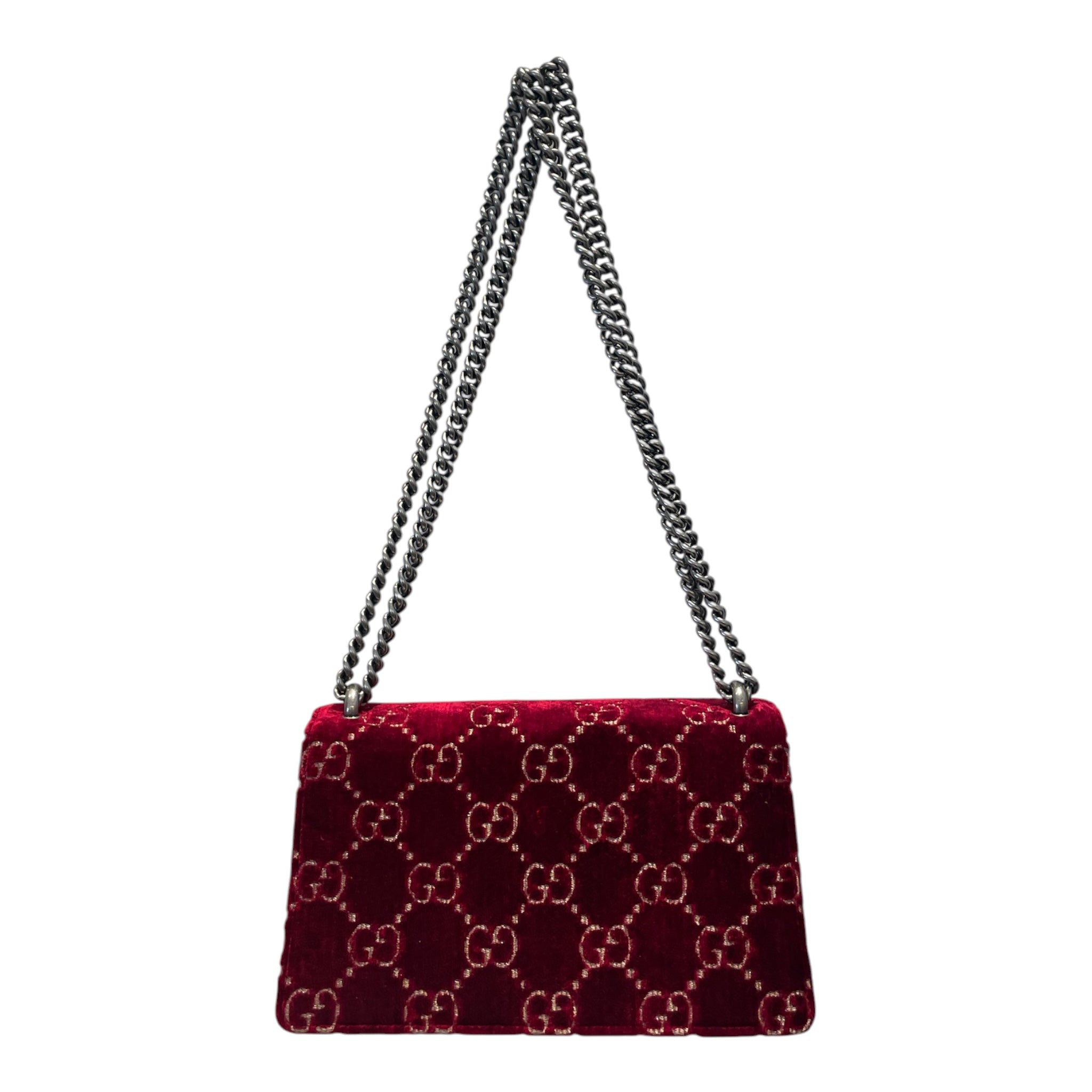 GUCCI/Cross Body Bag/RED/Red Velvet Dionysus Chain Bag view 2