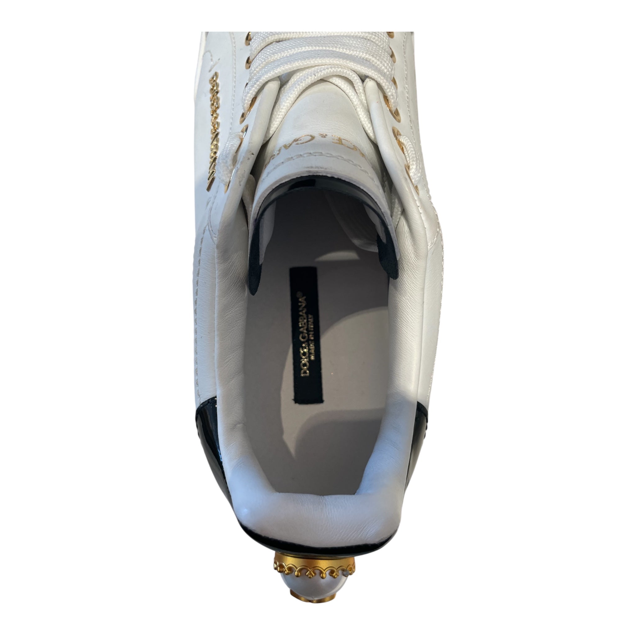 DOLCE&GABBANA/Low-Sneakers/US 7/WHT/LOW TOP WHITE SNKRS view 3